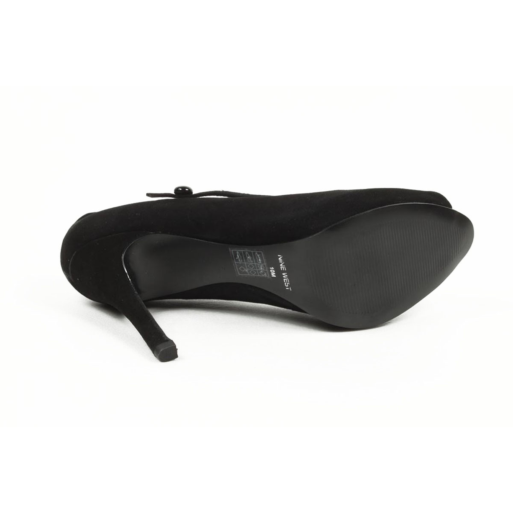 Zapatos de salón Nine West para mujer con punta abierta NWLUMINOUS BLACK BLK