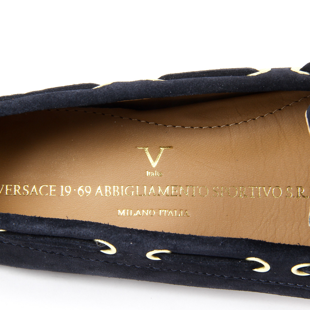 Mocasines V 1969 Italia para mujer, color azul oscuro, PISA