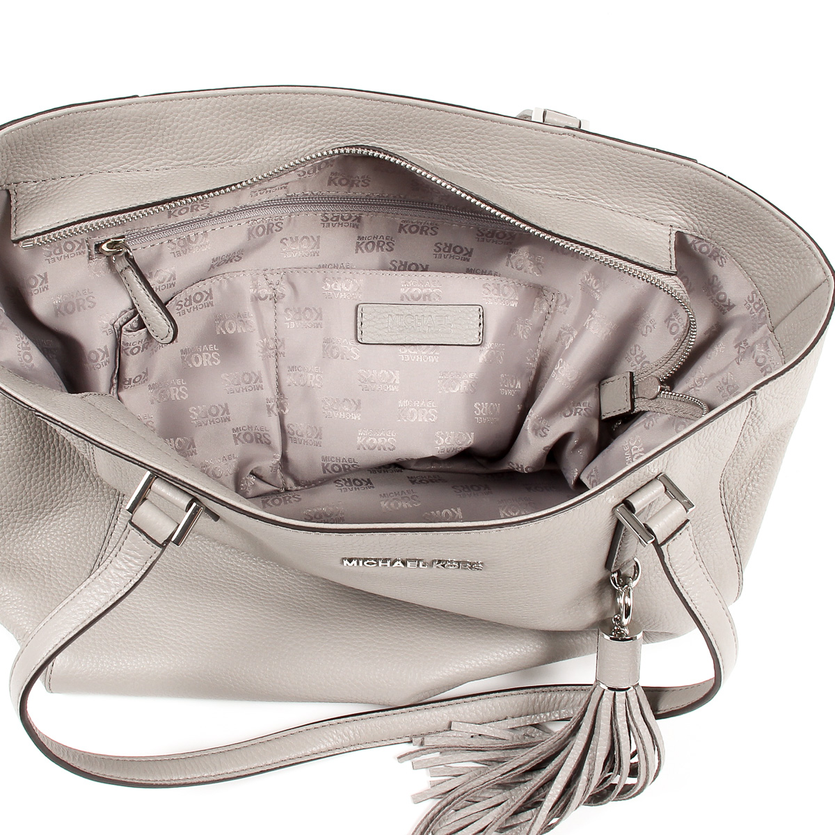 Michael Kors Womens Handbag BEDFORD 35S7SBFT3L PEARL GREY
