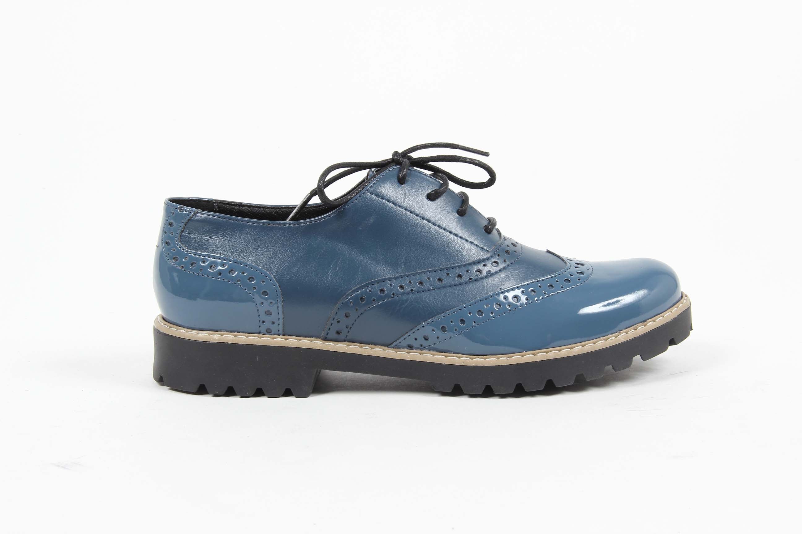 V 1969 Italia Zapato Oxford para mujer MARGIE 5 VER. PRIN. BLU