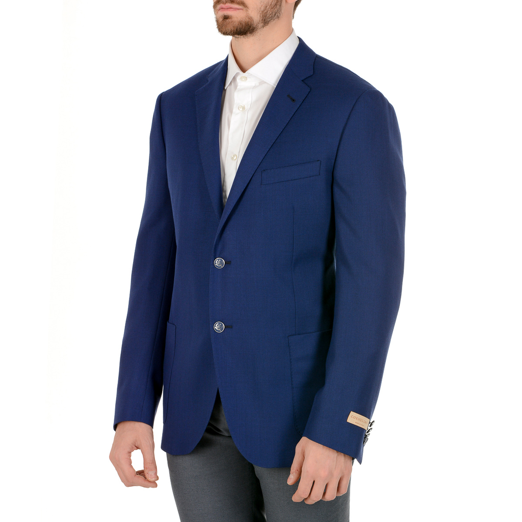Corneliani Mens Jacket Long Sleeves Blue