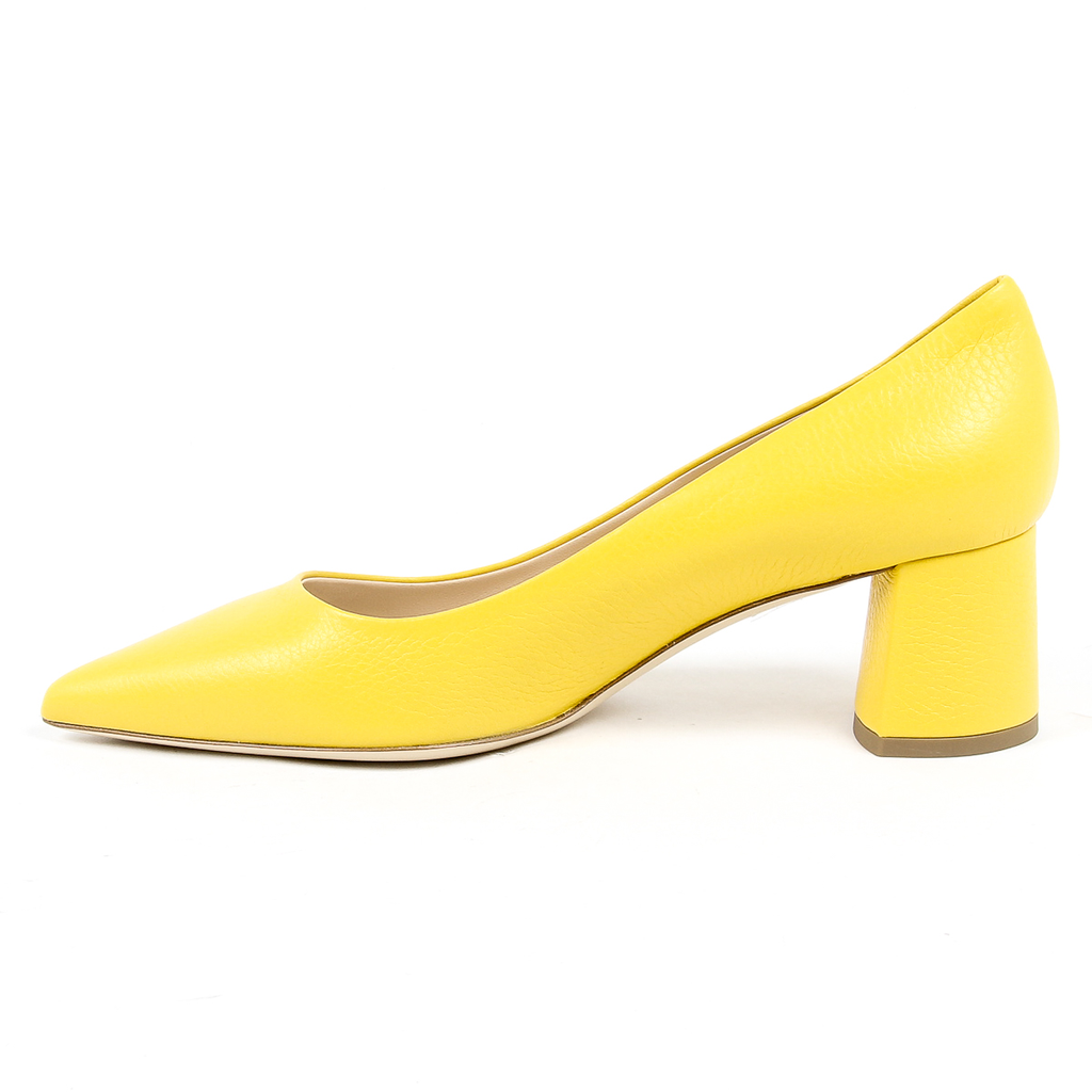 Andrew Charles Womens Pump Yellow EVA