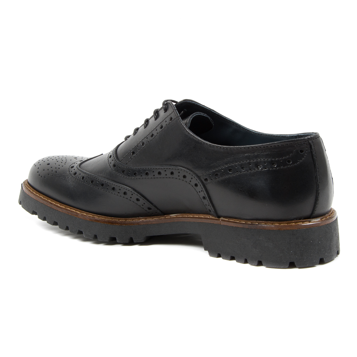 Zapatos brogue negros para hombre de Andrew Charles LUIS