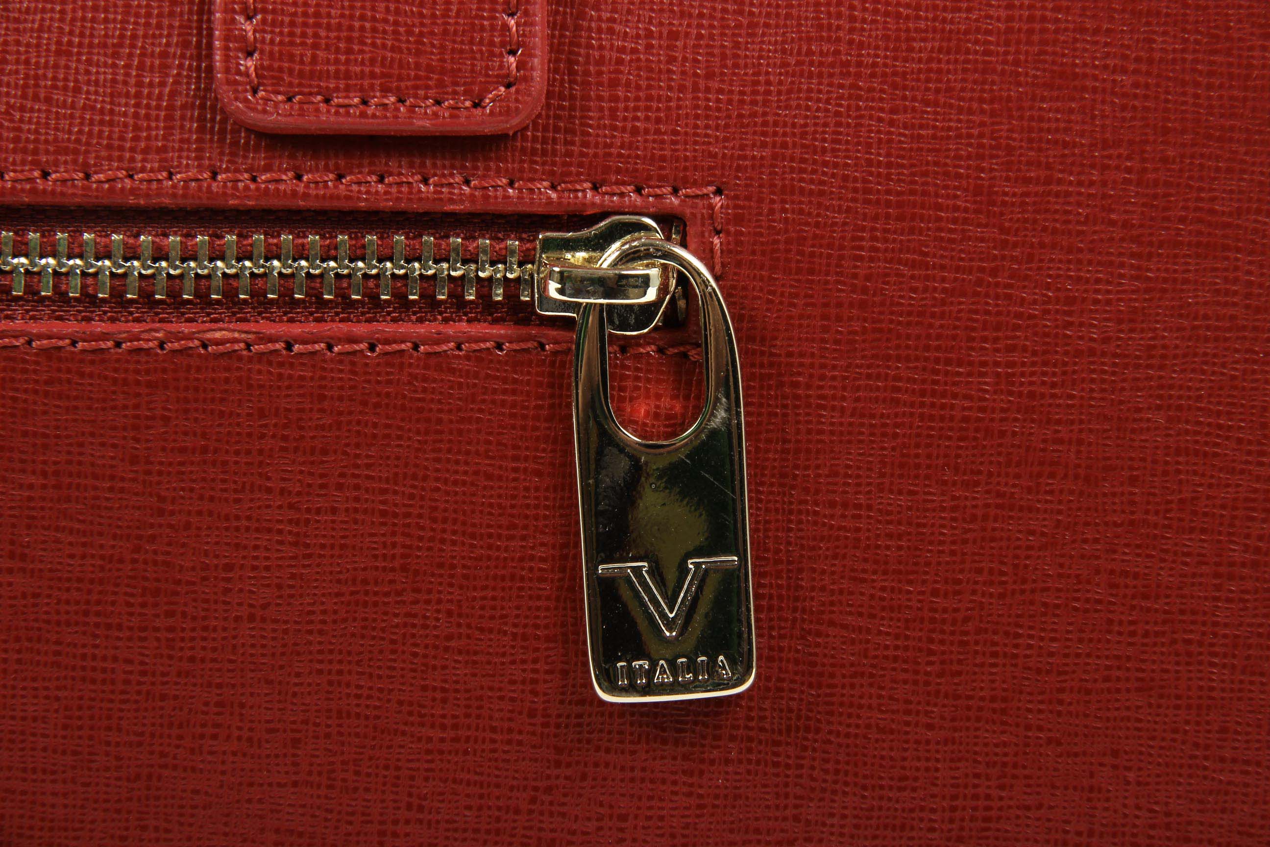 Bolso de mano para mujer V 1969 Italia V006 SAFFIANO ROJO