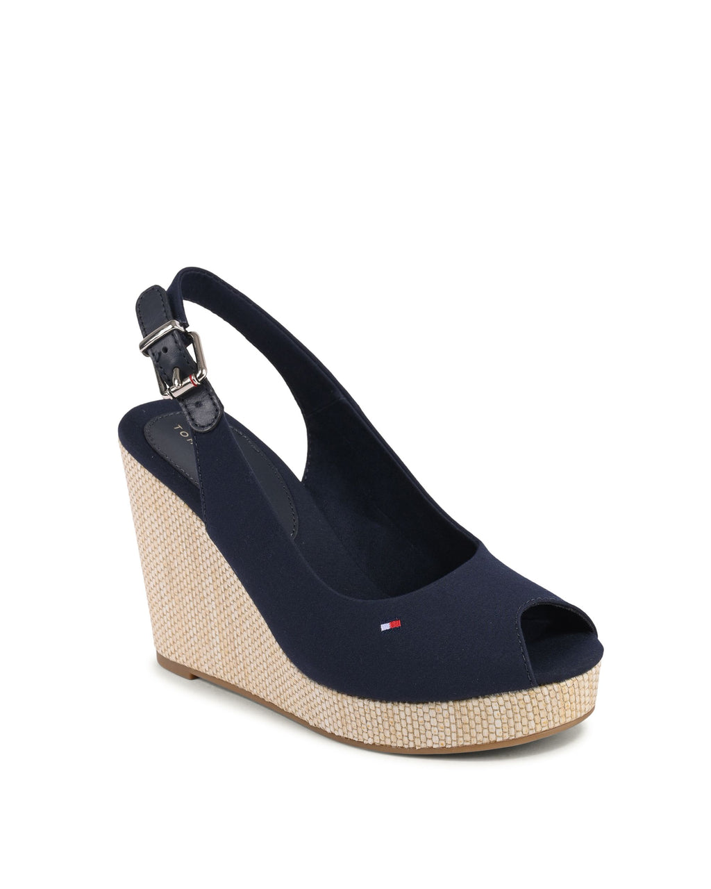 Tommy Hilfiger - Sandalias de cuña para mujer, color azul, FW0FW04789DW6