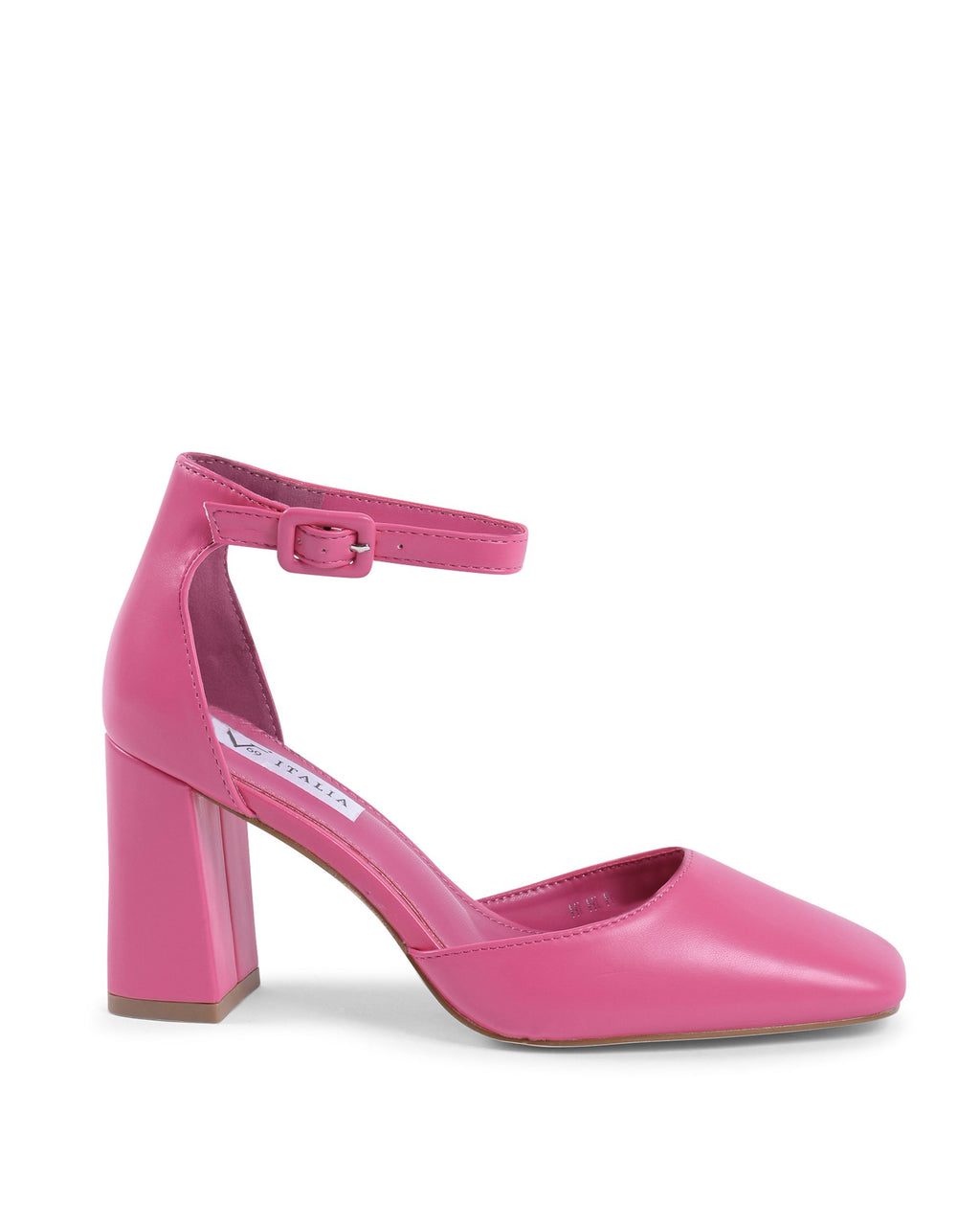 19V69 Italia - Zapatos de salón con tira al tobillo para mujer, color rosa, HLL0127 ROSA