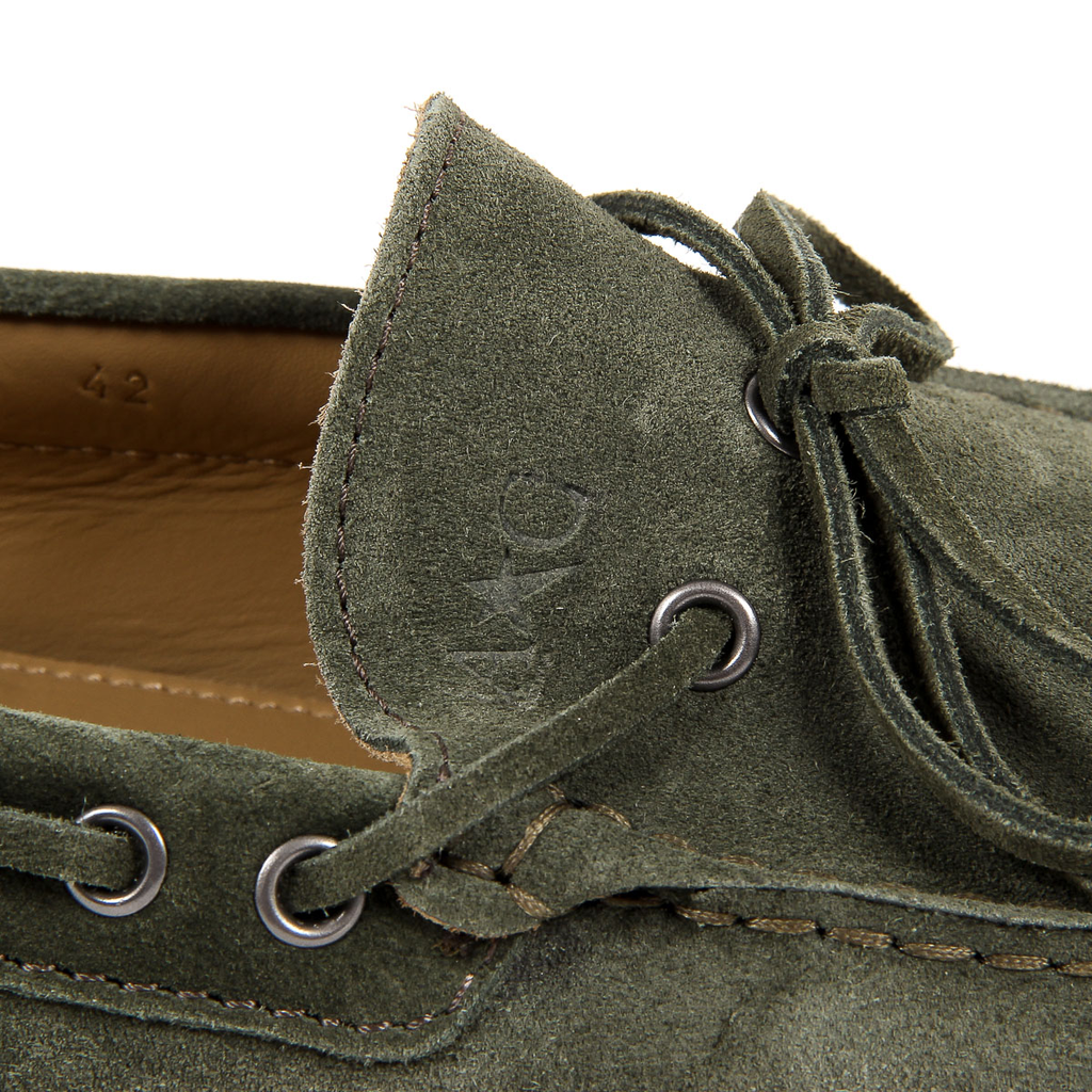 Mocasines Andrew Charles para hombre verde oscuro STEVE