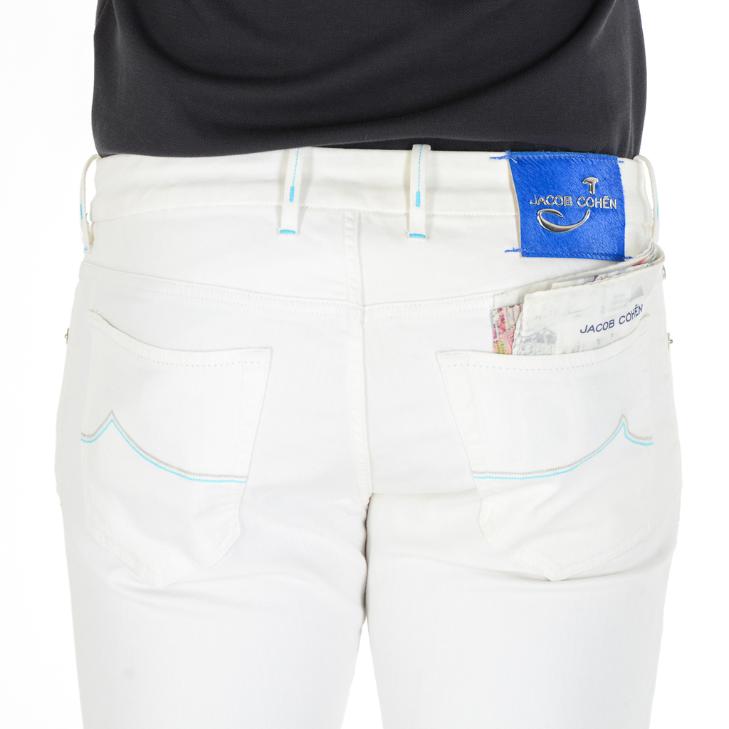 Jacob Cohen Mens Pants J688 White