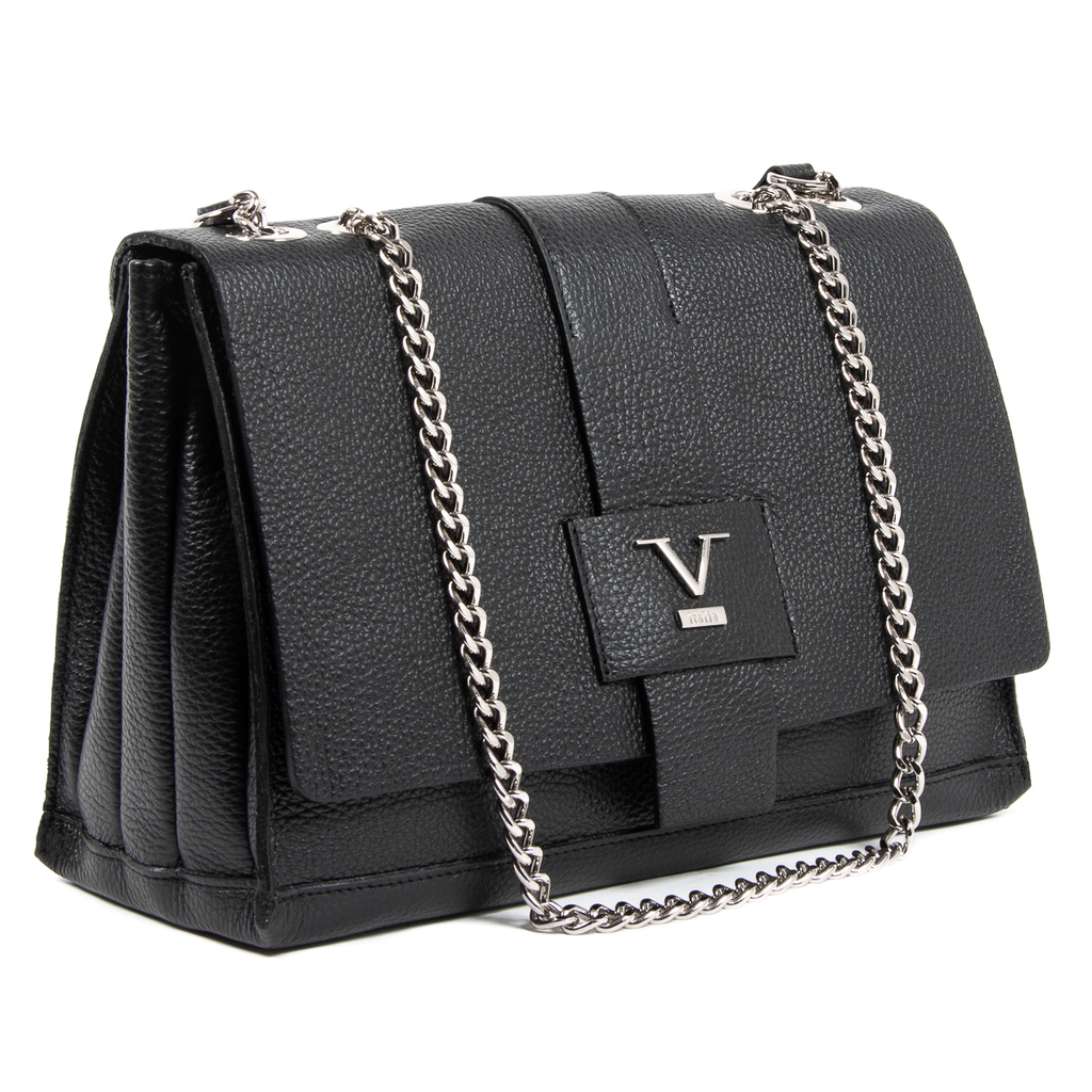 V 1969 Italia Womens Handbag Black ELLY