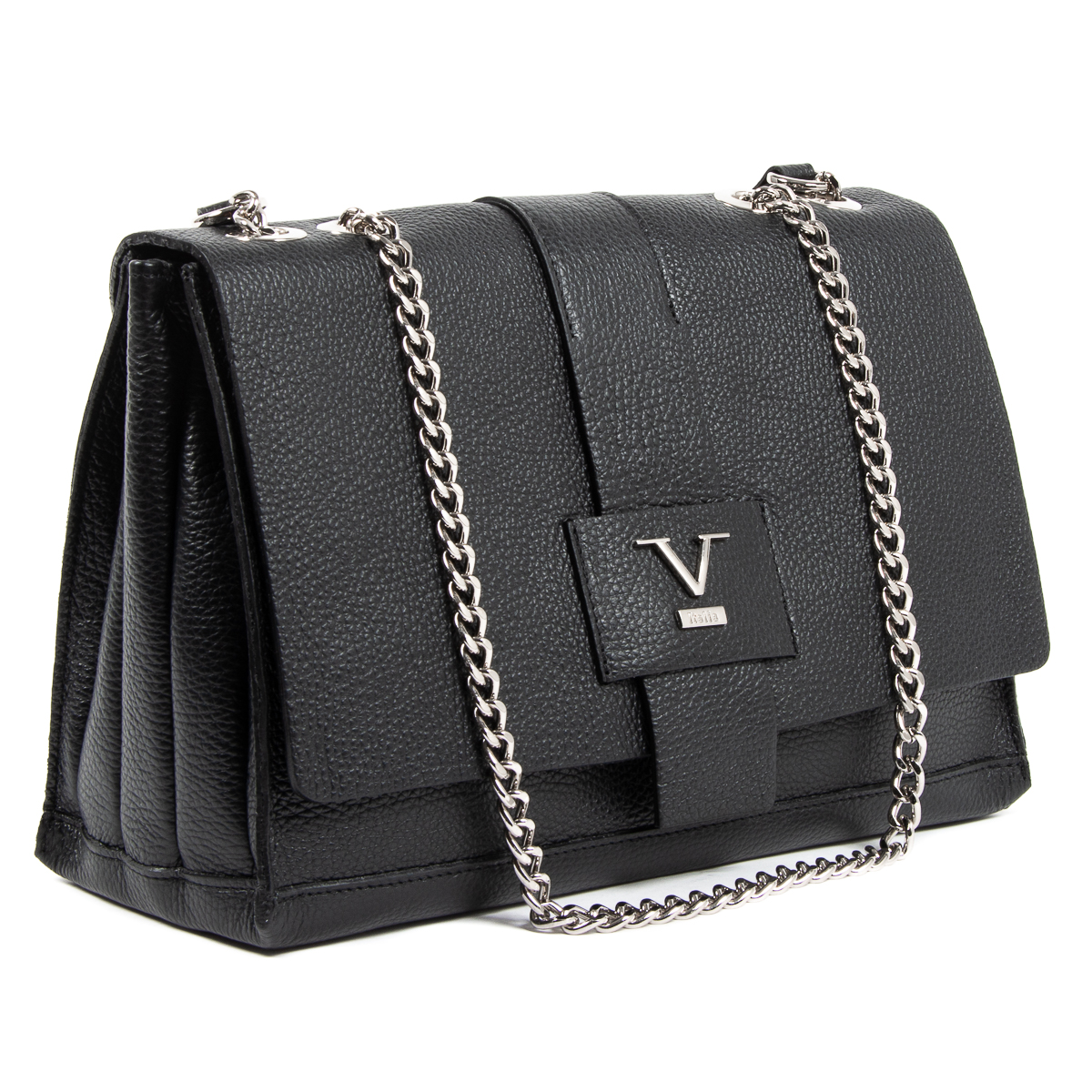 V 1969 Italia Womens Handbag Black ELLY
