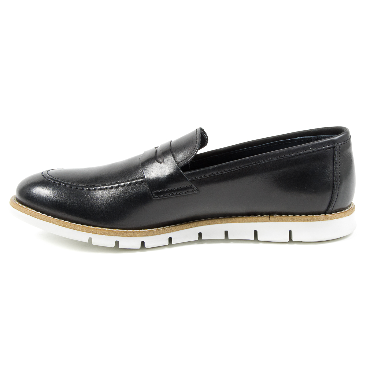 Mocasines Andrew Charles para hombre, color negro, SEAN