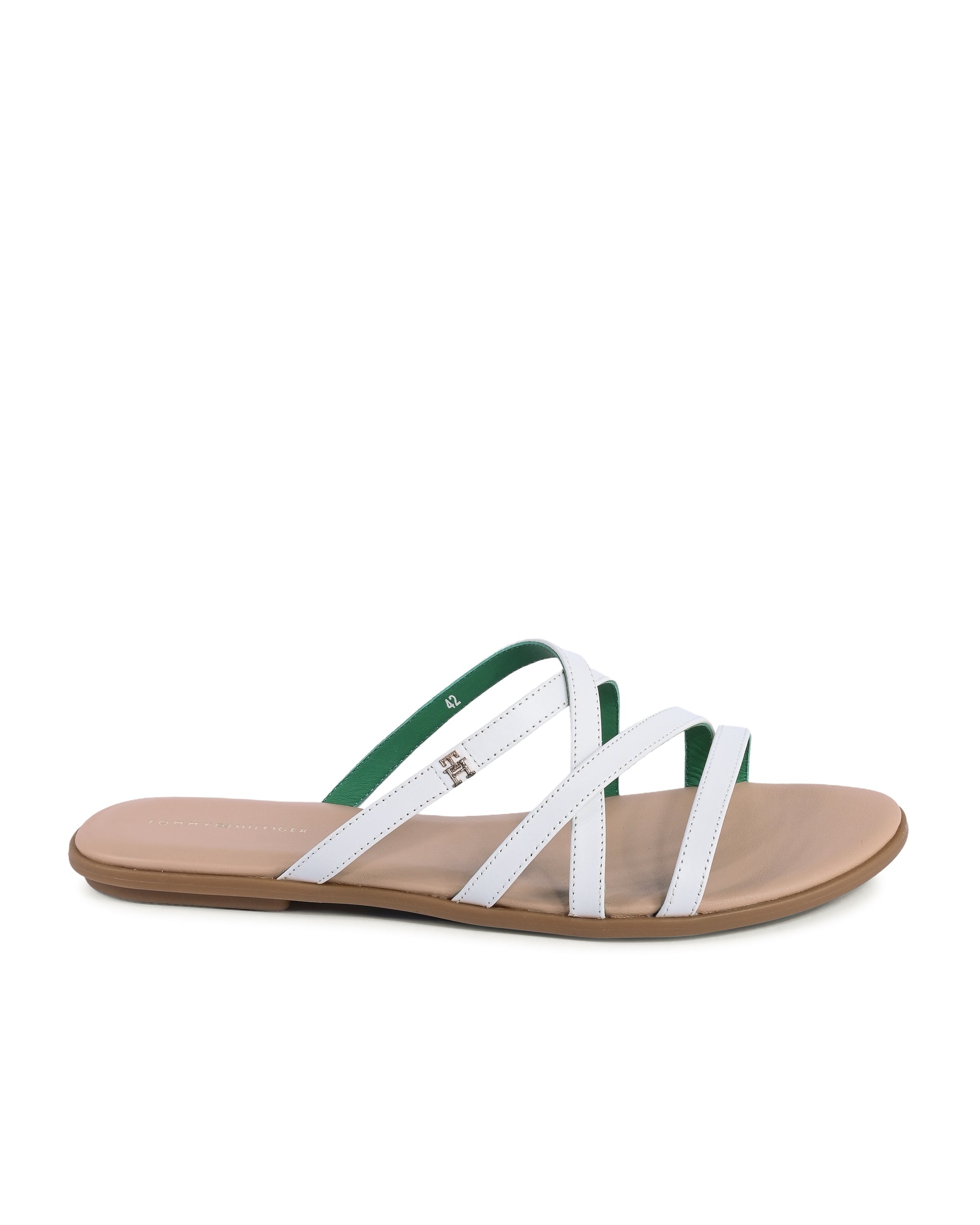 Sandalia Tommy Hilfiger para mujer blanca FW0FW08067YBL