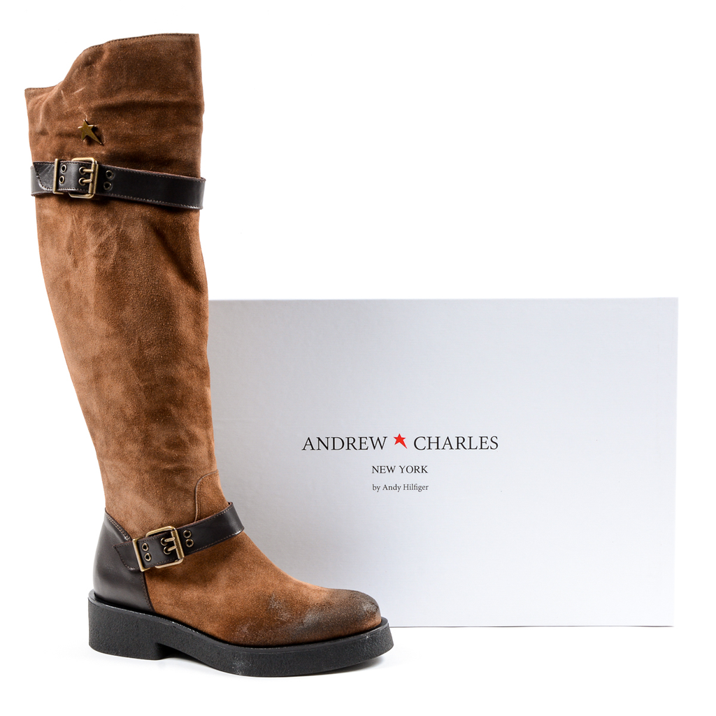 Andrew Charles Womens High Boot Brown ALANIS