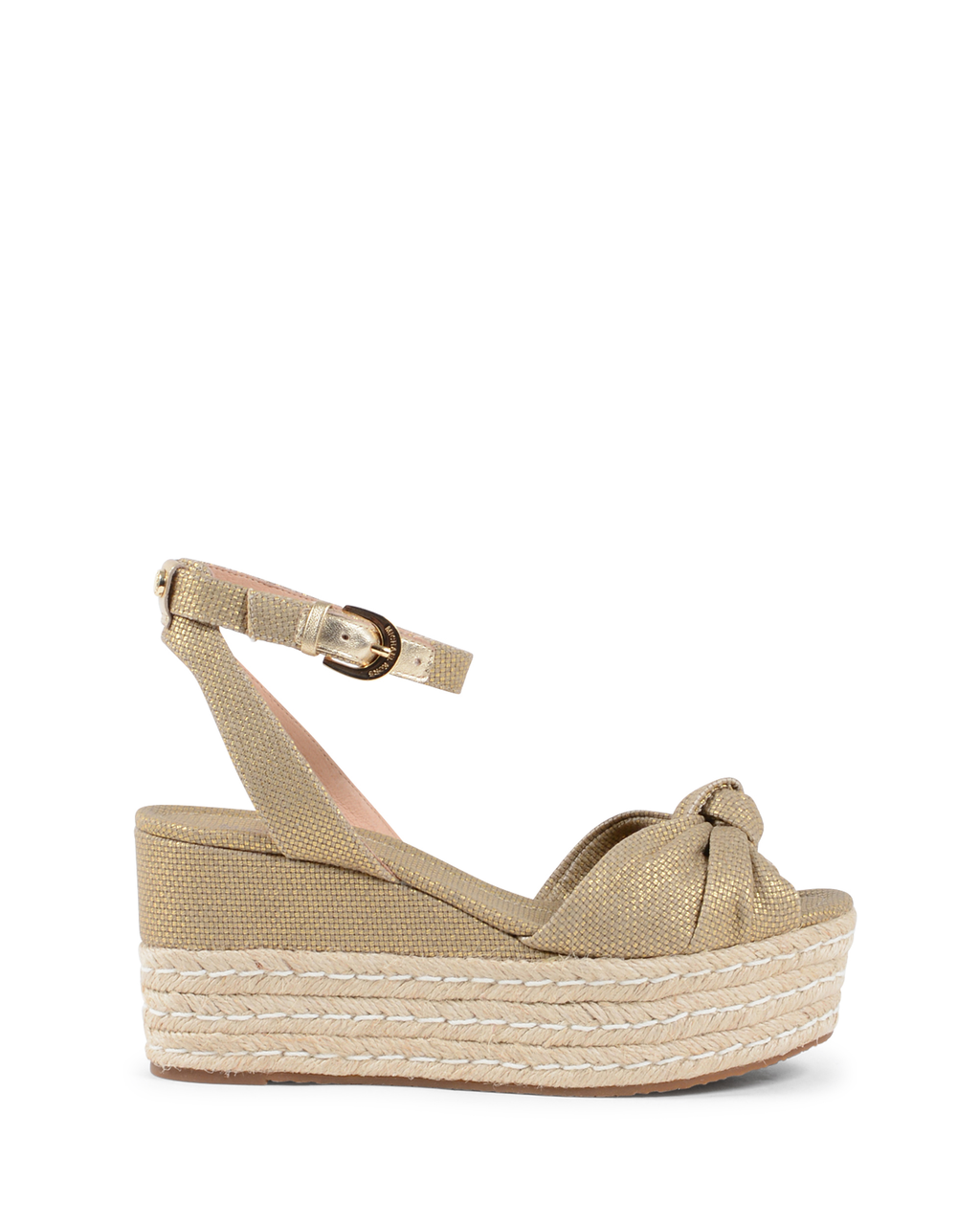 Sandalias de plataforma para mujer Michael Kors doradas MAXWELL