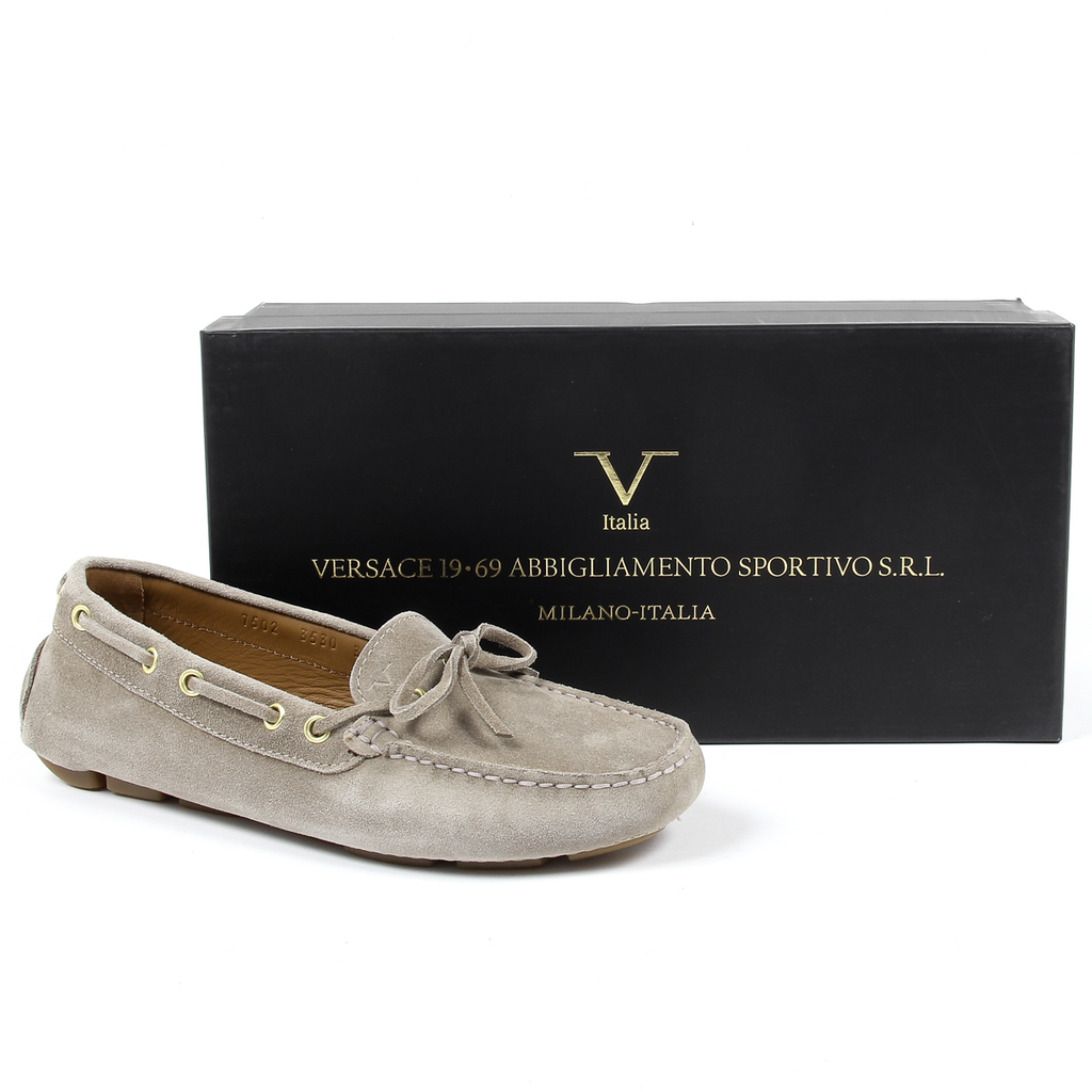 Mocasines V 1969 Italia para mujer, color gris, PISA