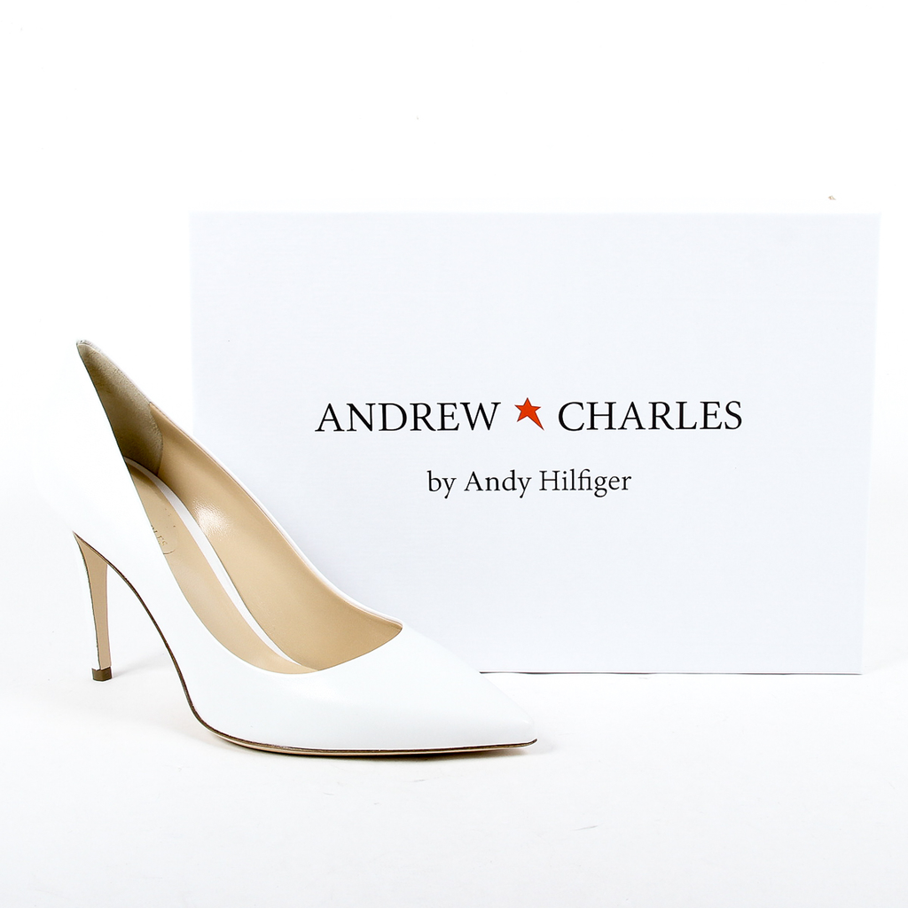 Andrew Charles Womens Pump White MIA