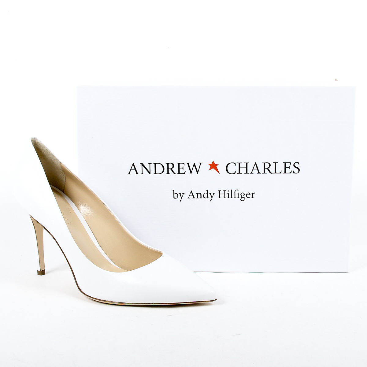 Andrew Charles Womens Pump White MIA