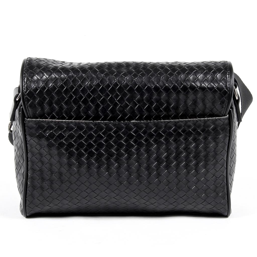 Bolso de mano para hombre V 1969 Italia negro LEROY