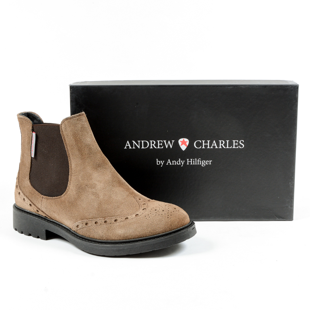 Andrew Charles Mens Ankle Boot Taupe BOB