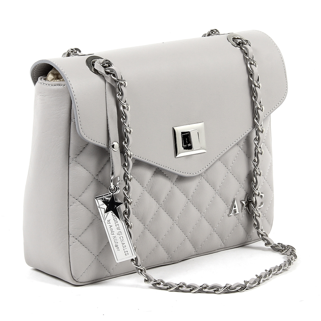 Andrew Charles Womens Handbag Grey AZALEA