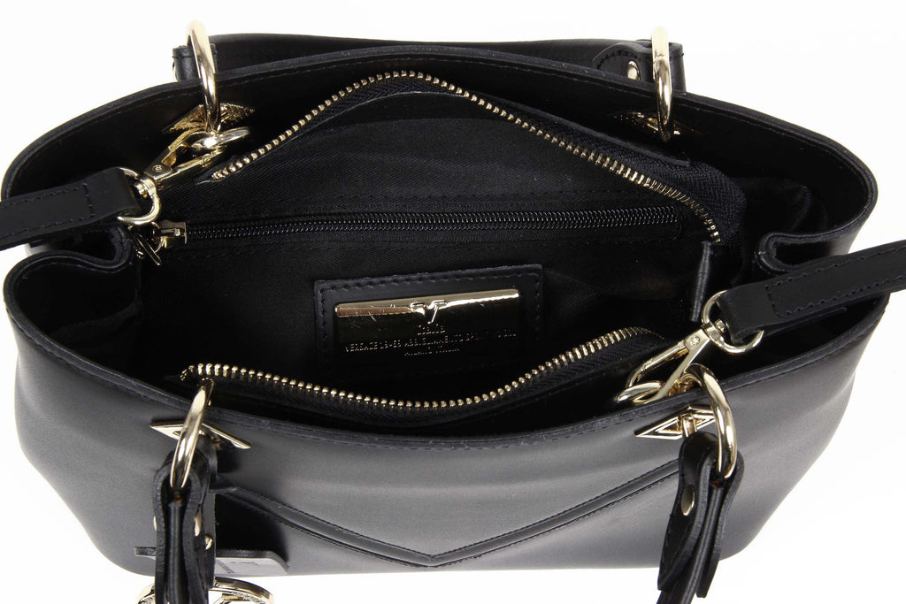 Bolso de mano para mujer V 1969 Italia V004/2 RUGA NERO