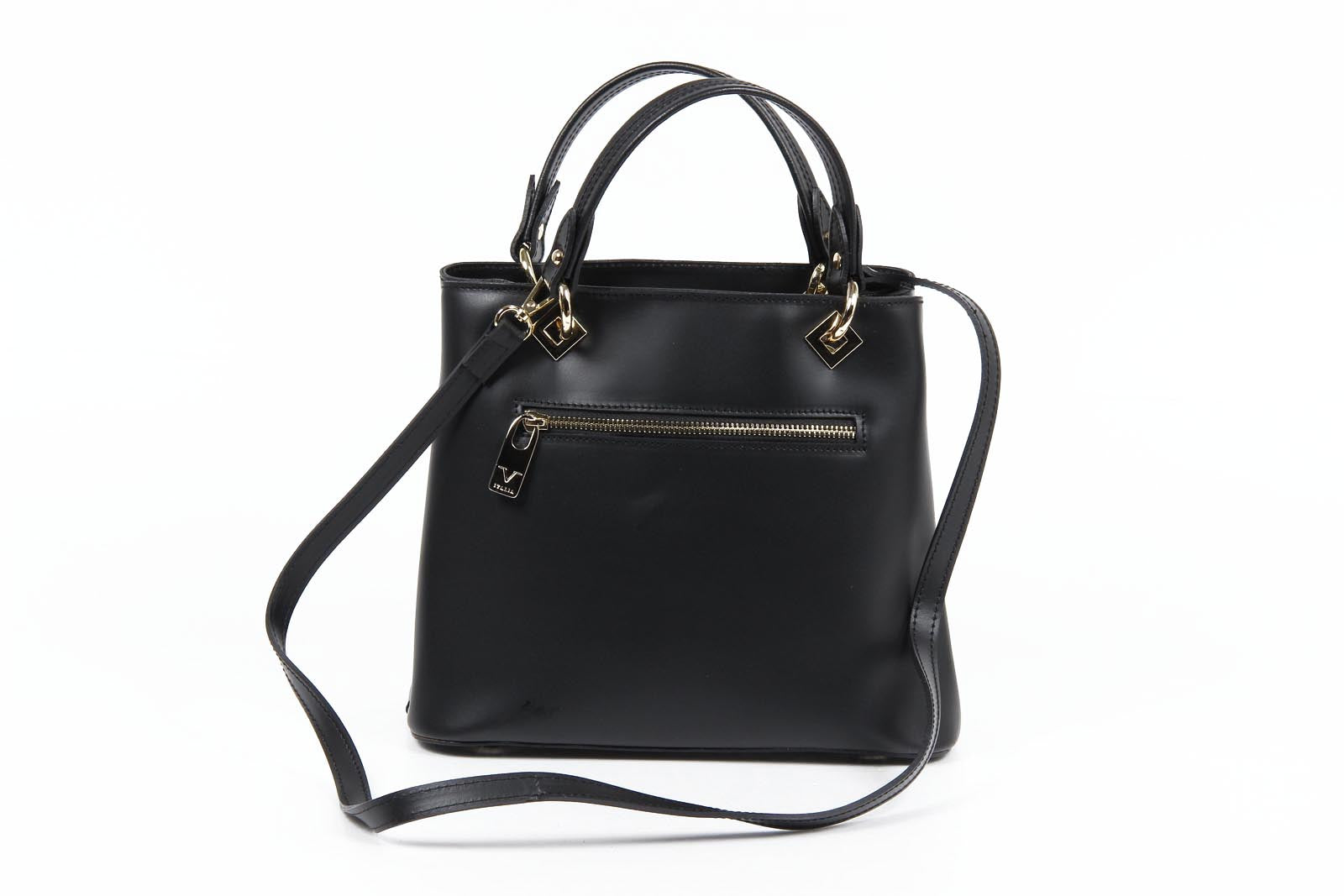 Bolso de mano para mujer V 1969 Italia V004 RUGA NEGRO