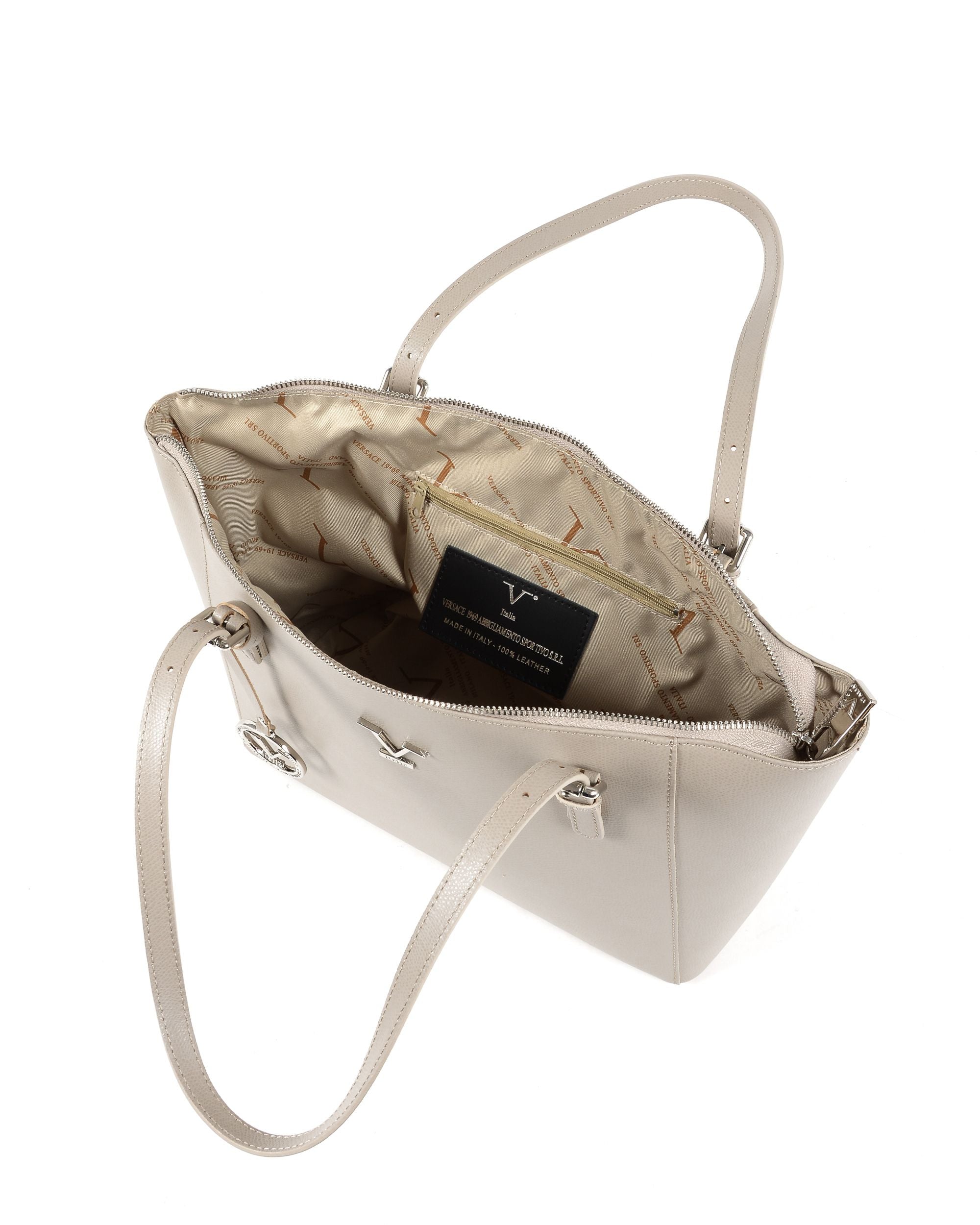 Bolso de hombro para mujer V Italia Taupe V09 PALMELLATO TAUPE