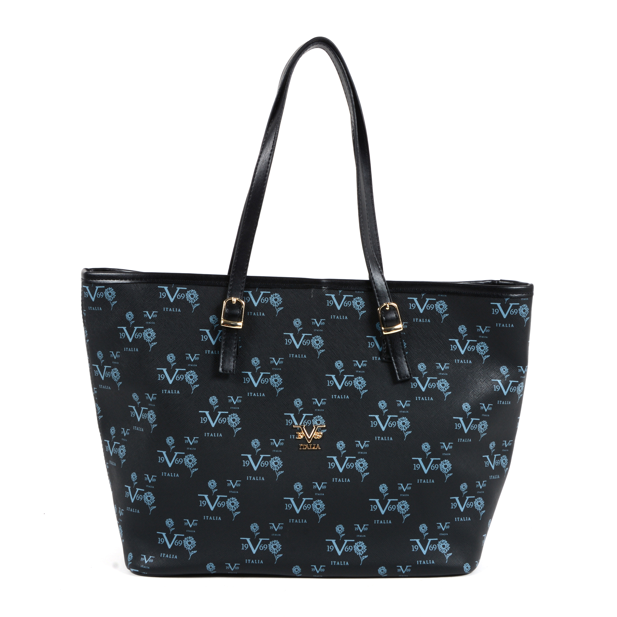 V 1969 Italia Womens Handbag Black MANILA