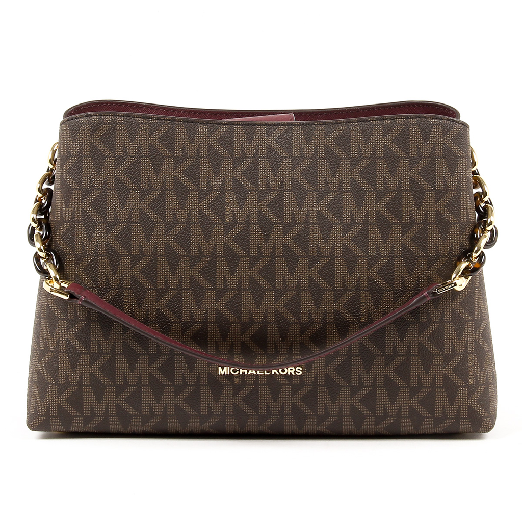 Michael Kors Womens Handbag PORTIA 35F7GPAS3B BRN PLUM