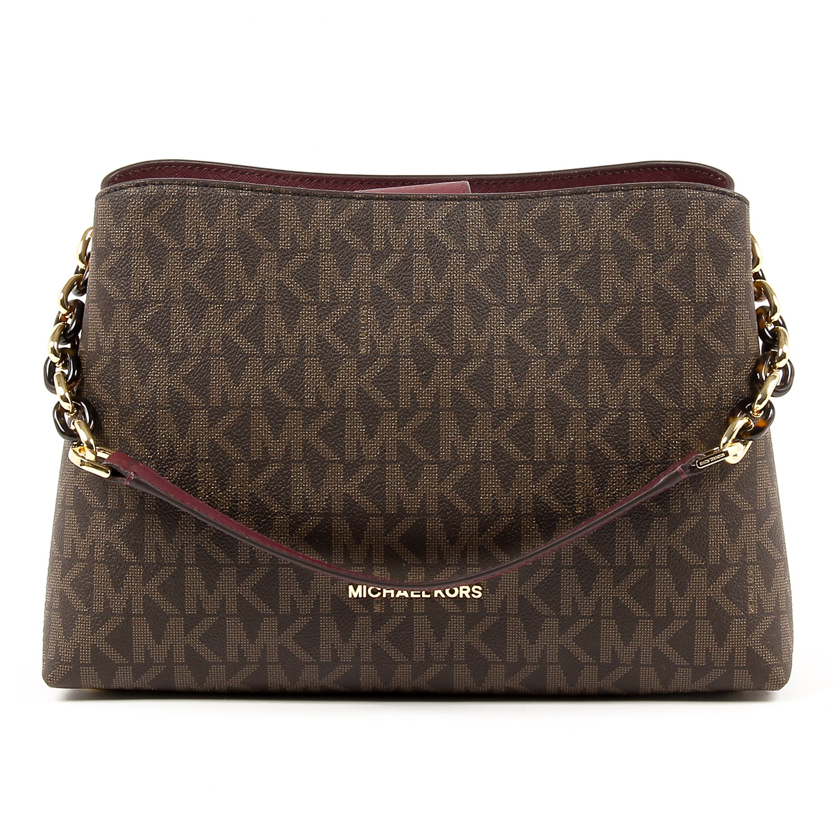Michael Kors Womens Handbag PORTIA 35F7GPAS3B BRN PLUM