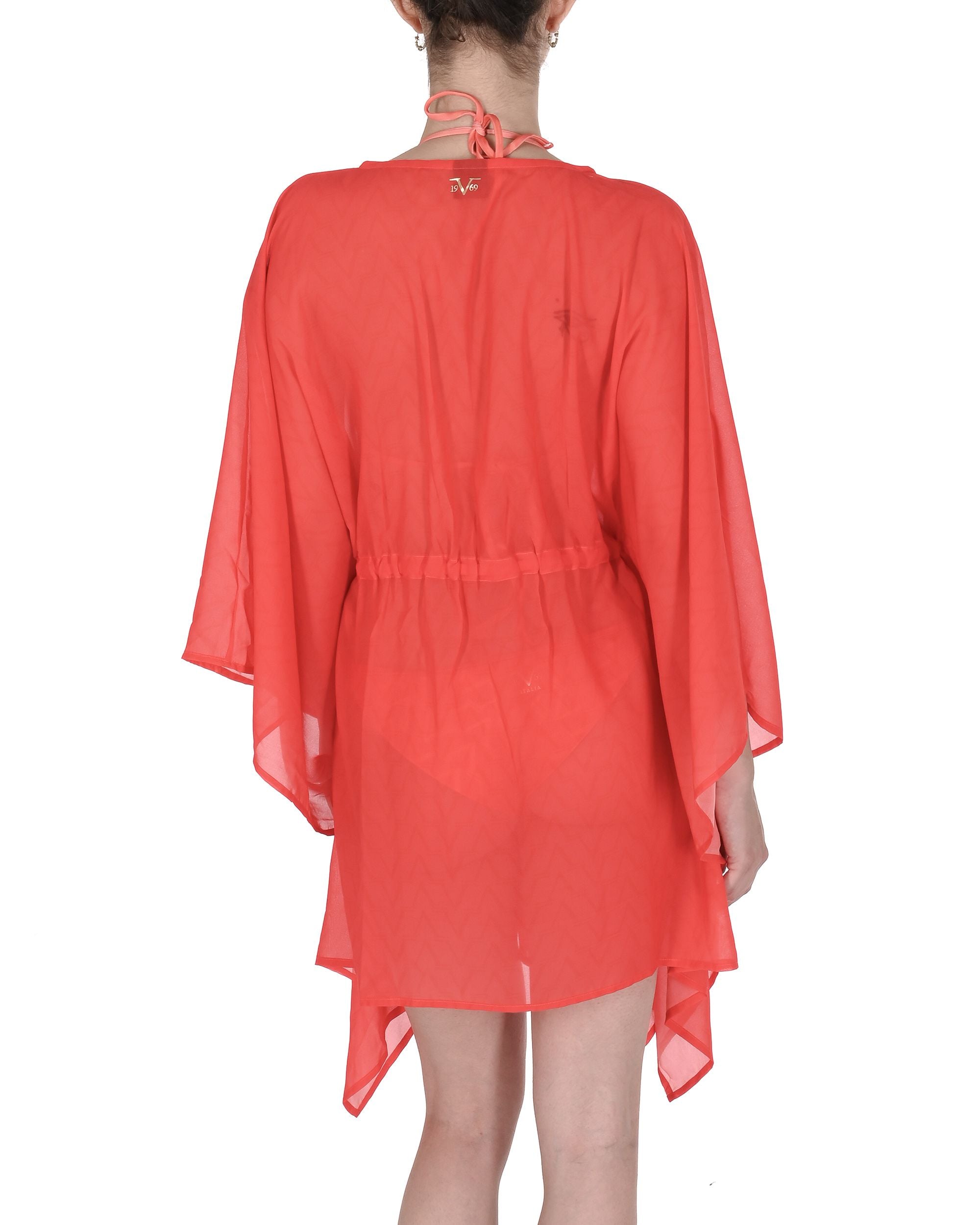 19V69 Italia Womens Swimwear Chiffon Caftan VSC1WCU03 RED