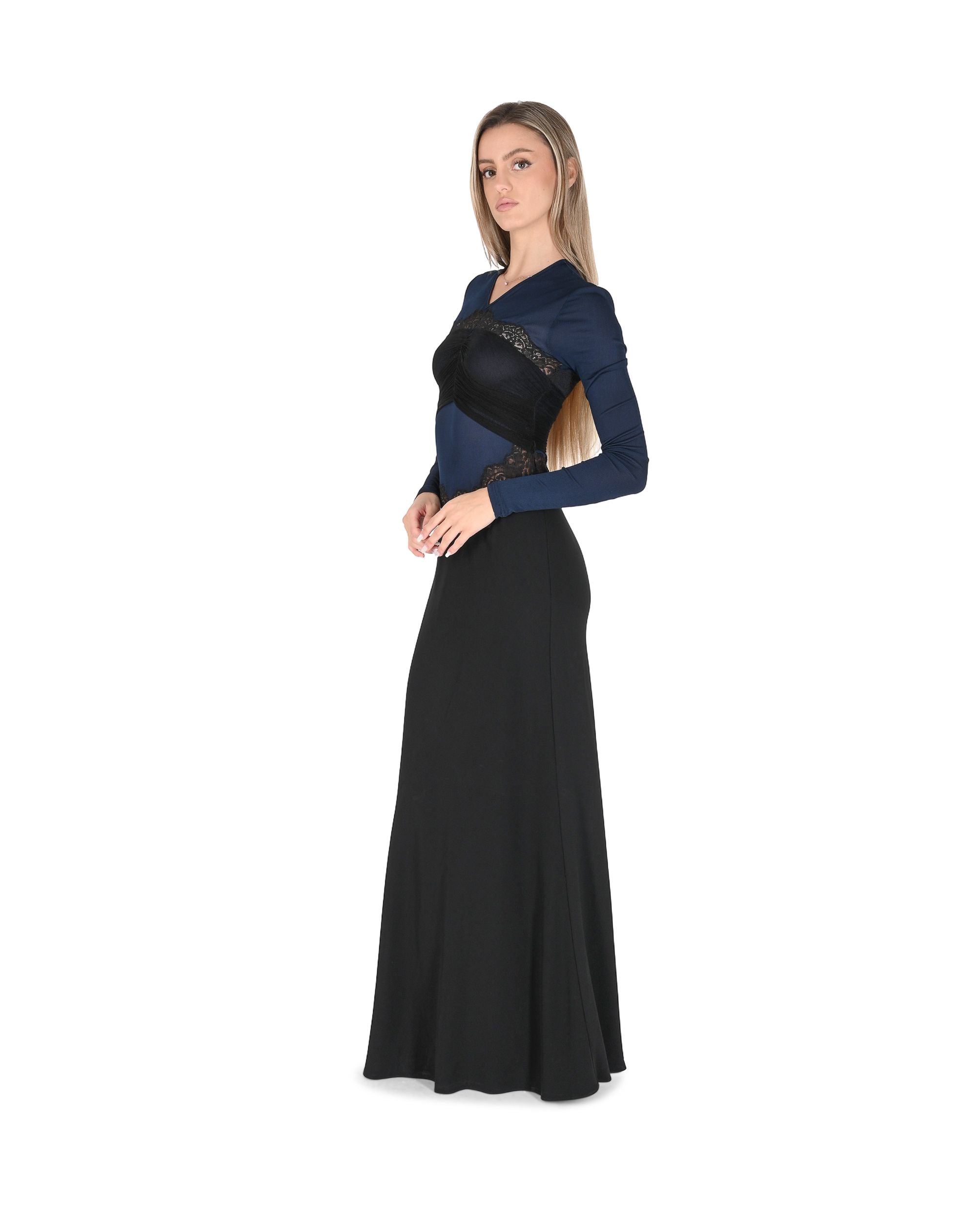 Vestido Christopher Esber para mujer 24033117 AZUL/NEGRO 5B2