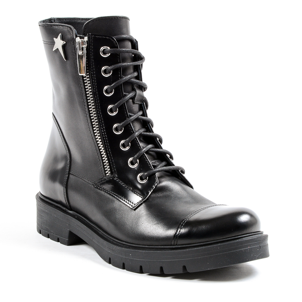 Andrew Charles - Bota corta para mujer, color negro, KARMA