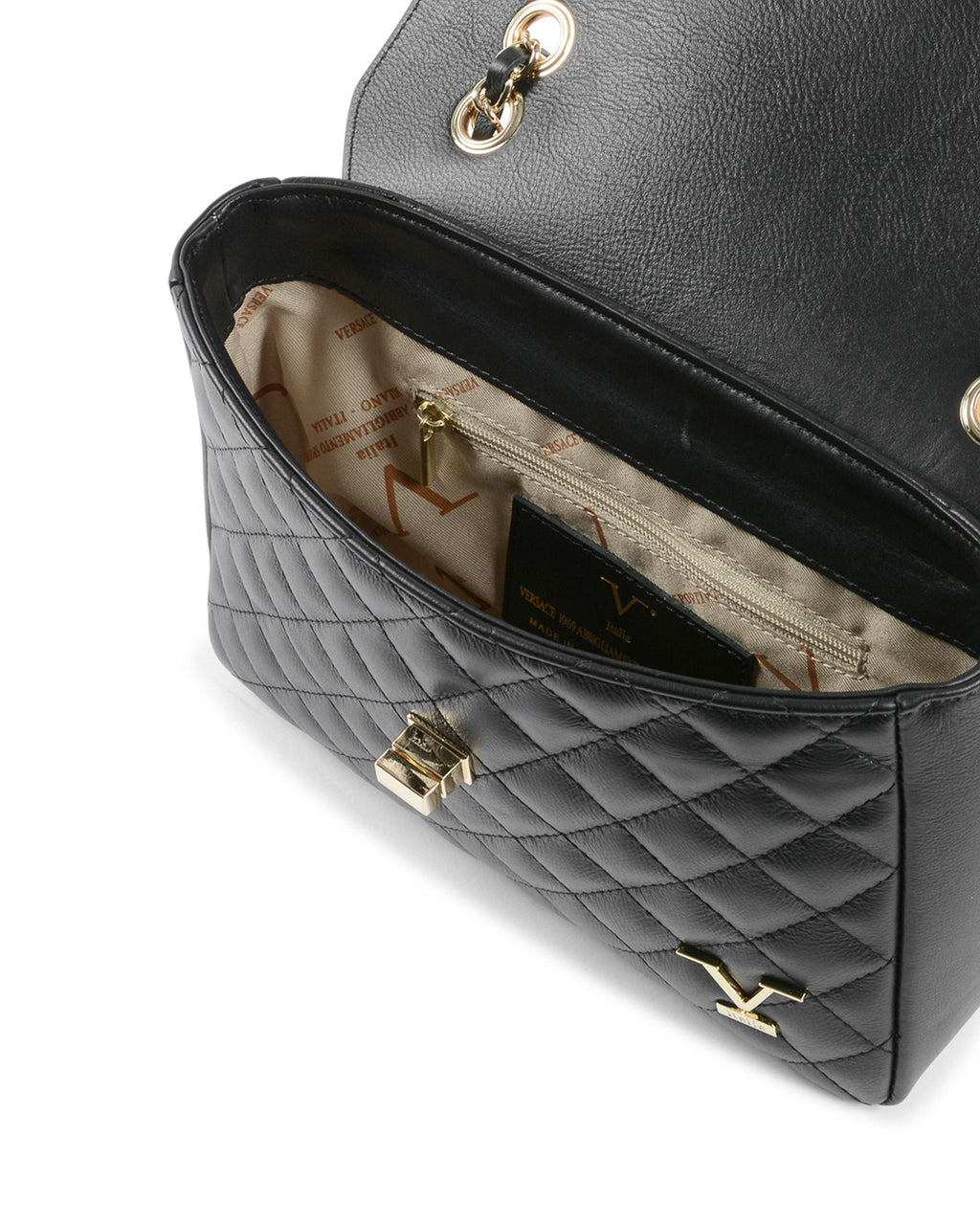 Bolso de mano para mujer V Italia negro V024-G SAUVAGE NERO