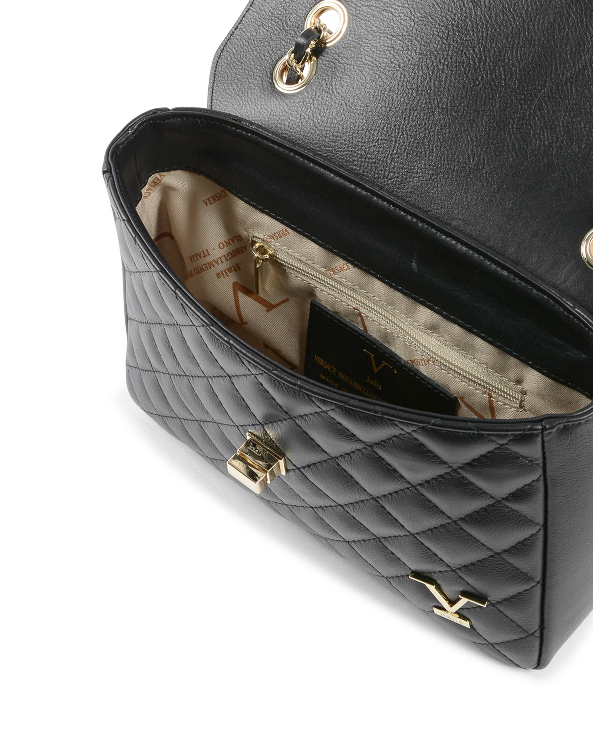 Bolso de mano para mujer V Italia negro V024-G SAUVAGE NERO