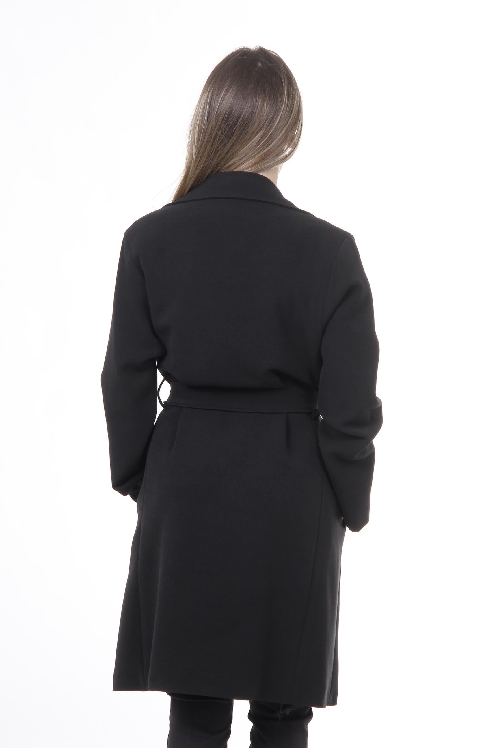 Abrigo Mujer V 1969 Italia CAPPOTTO VESTAGLIA TESS. SUPERDUQUE NERÓN