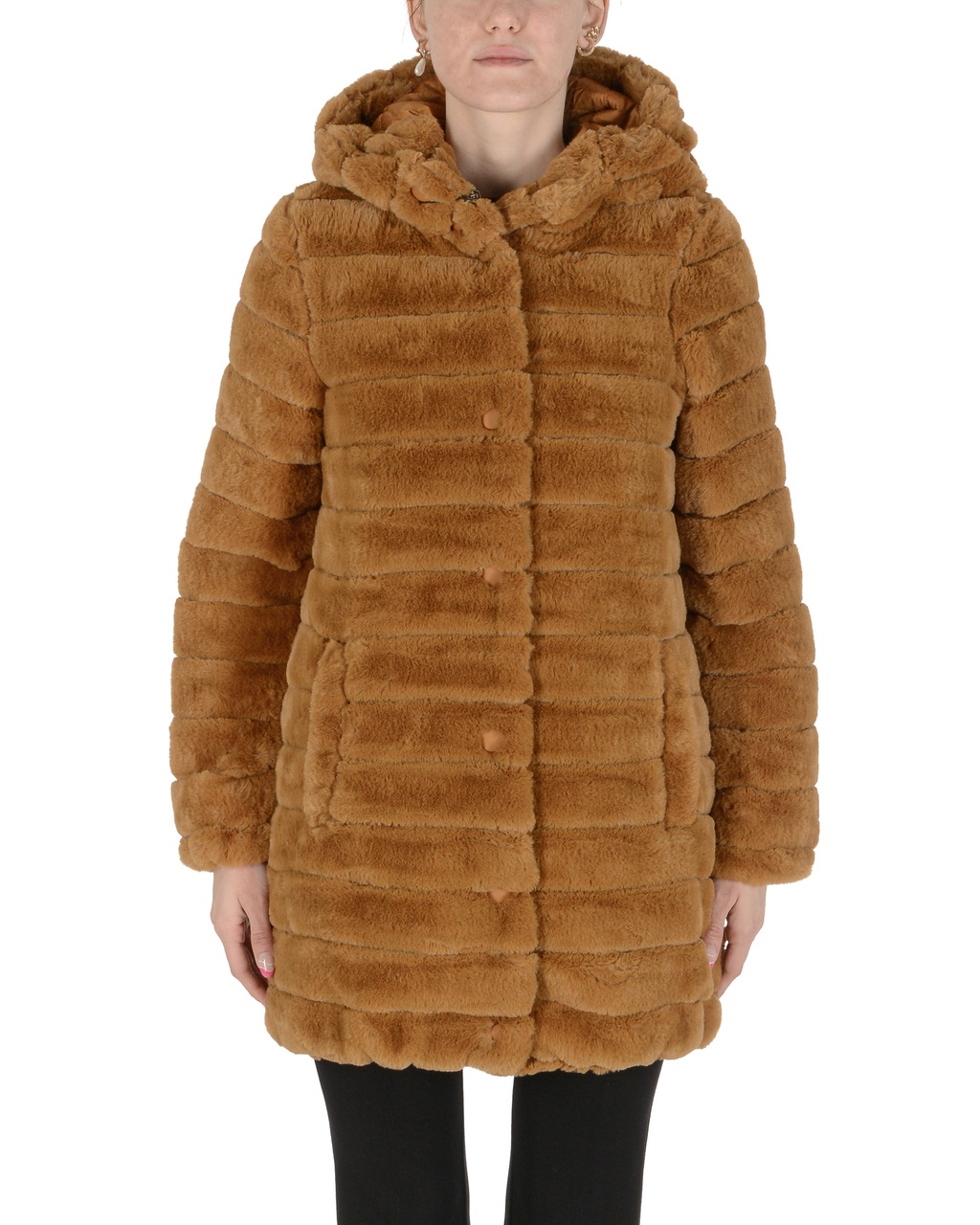 19V69 Italia Abrigo de mujer Camel SENNA CAMEL