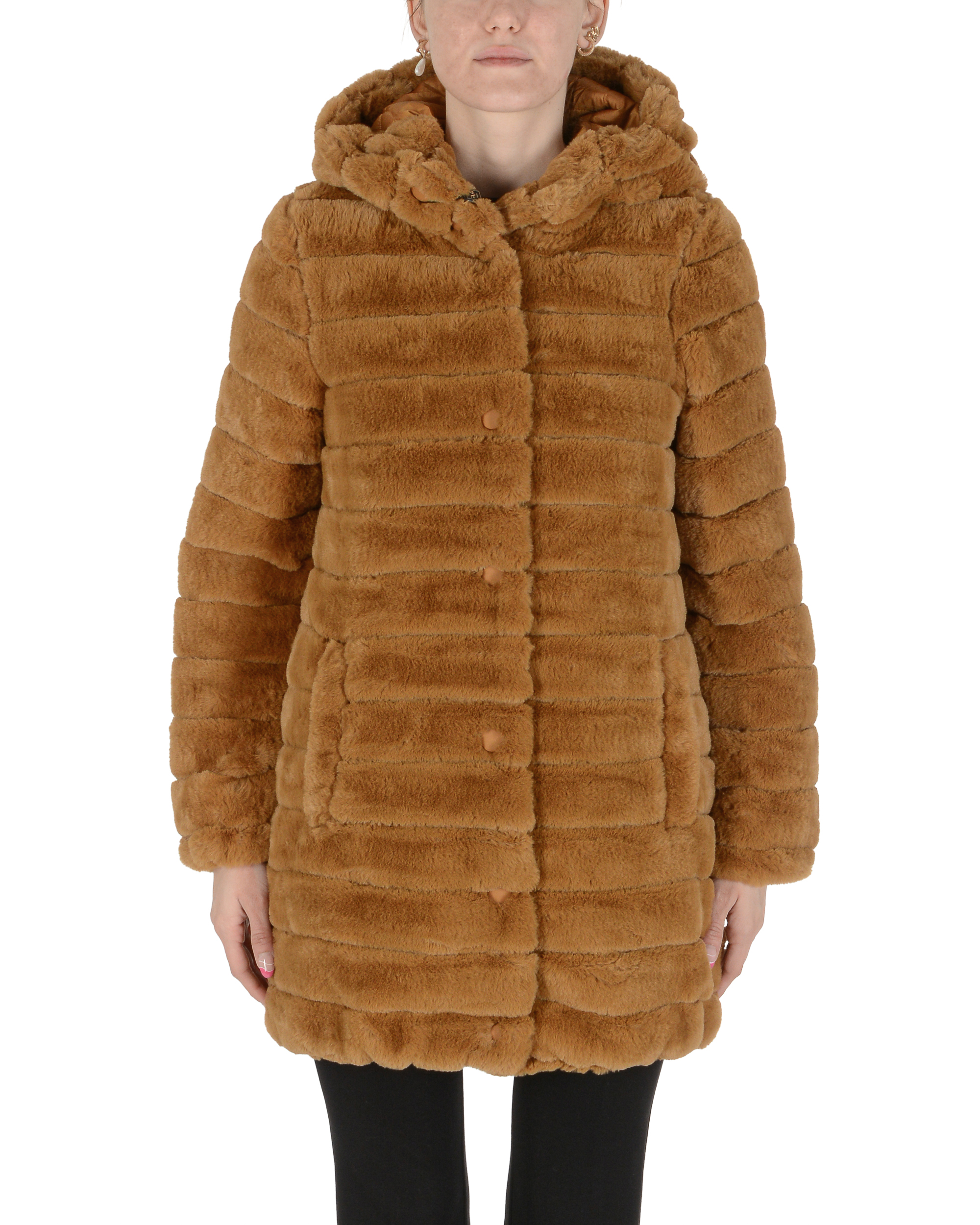 19V69 Italia Abrigo de mujer Camel SENNA CAMEL