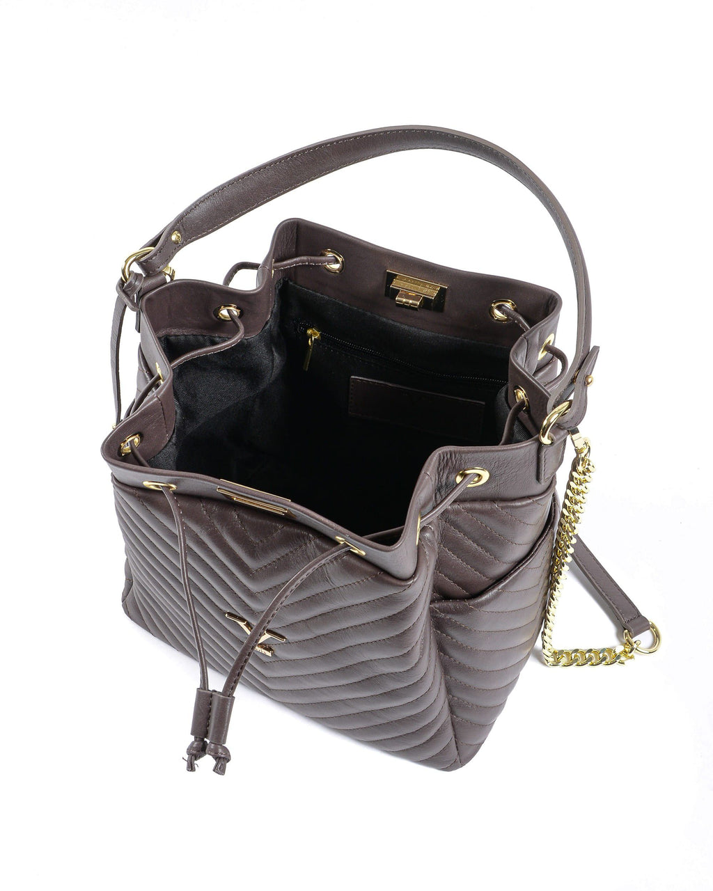 Bolso de mano para mujer V Italia marrón oscuro BH10272 52 SAUVAGE DARK BROWN