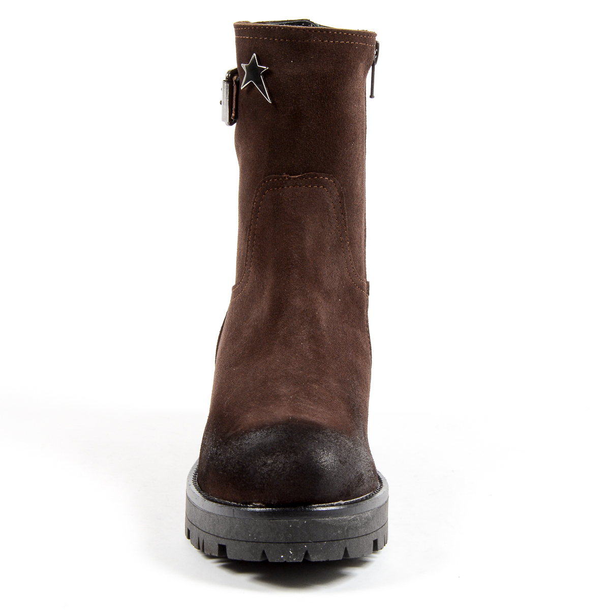 Andrew Charles Womens Short Boot Brown BONNIE