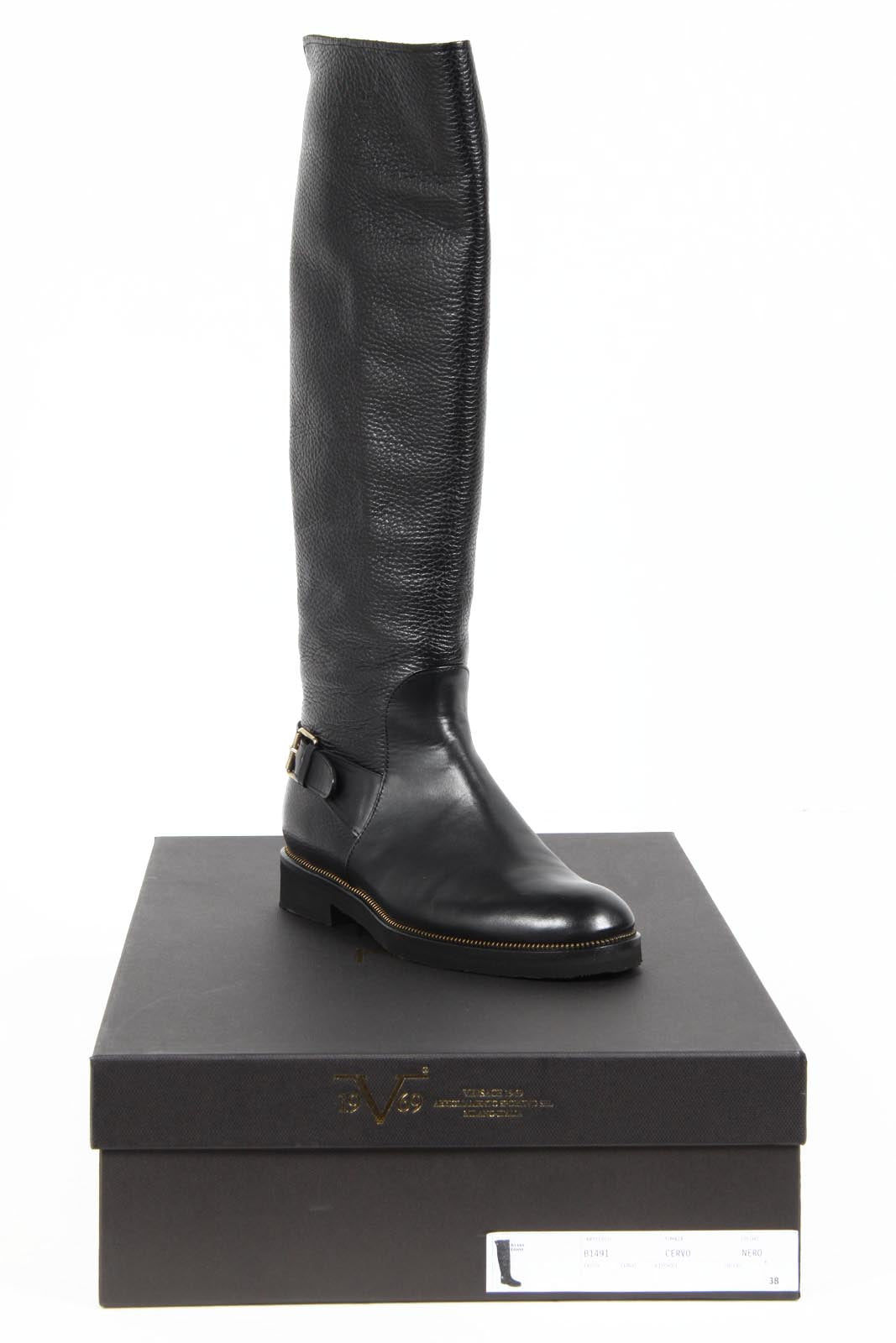 V 1969 Italia Botas de mujer B1491 CERVO NERO