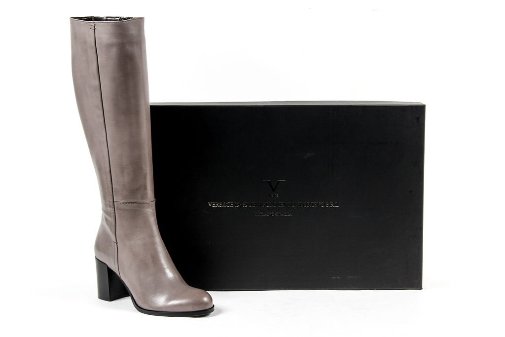 V 1969 Italia Womens Heeled Ankle Boot Grey HURRY