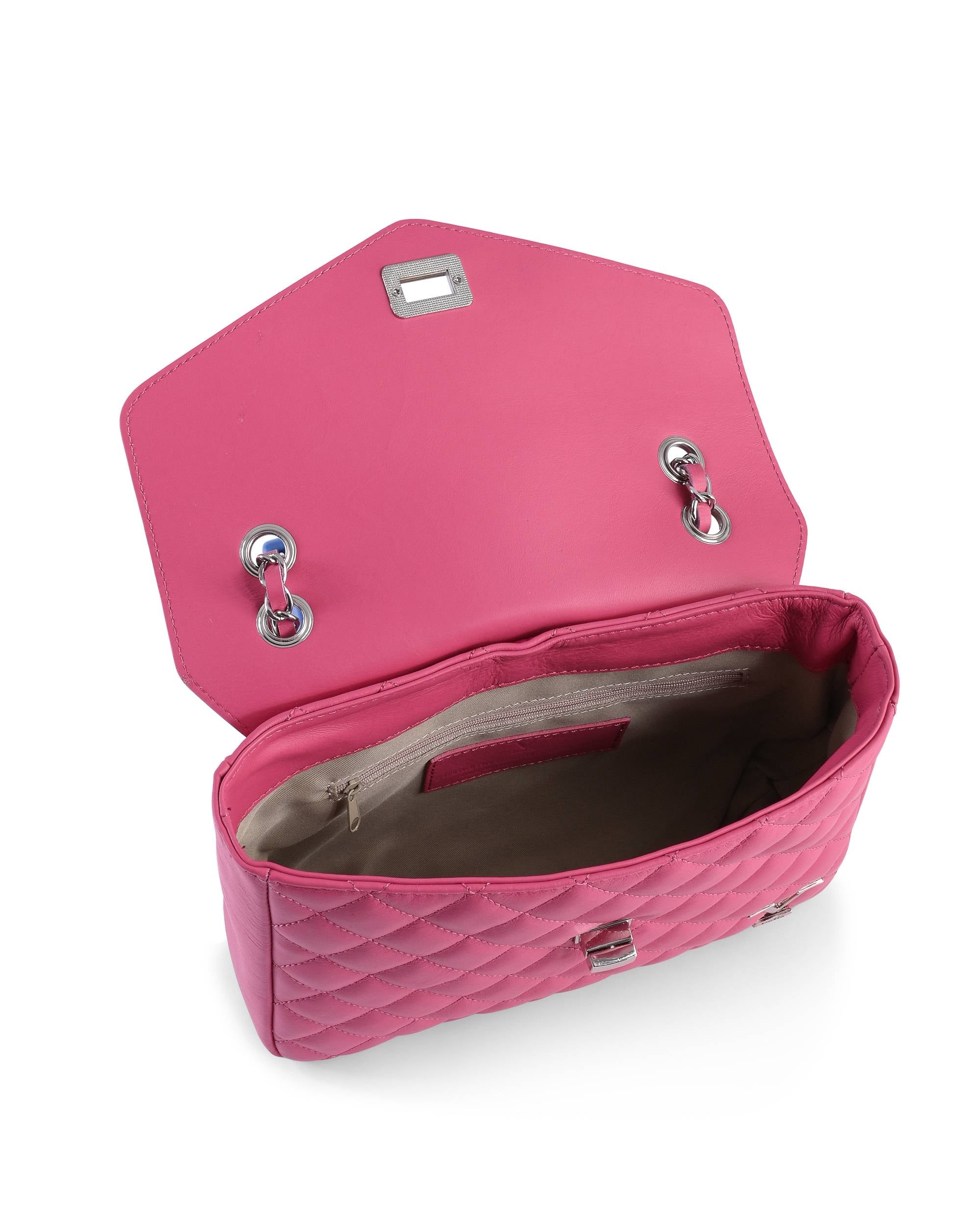 Bolso de mano para mujer V Italia V024M-S SAUVAGE FUXIA