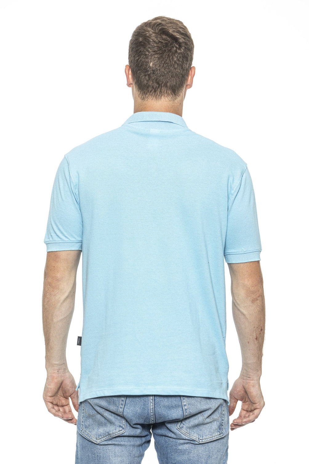 19V69 Italia Polo Hombre Azul RICAMO AZUL CLARO