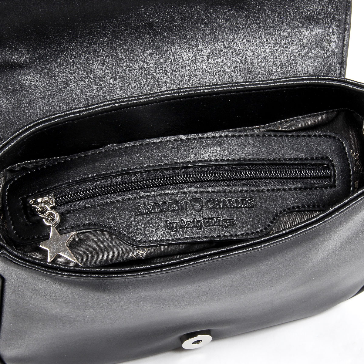 Bolso de mano Andrew Charles para mujer, color negro, SKYLA