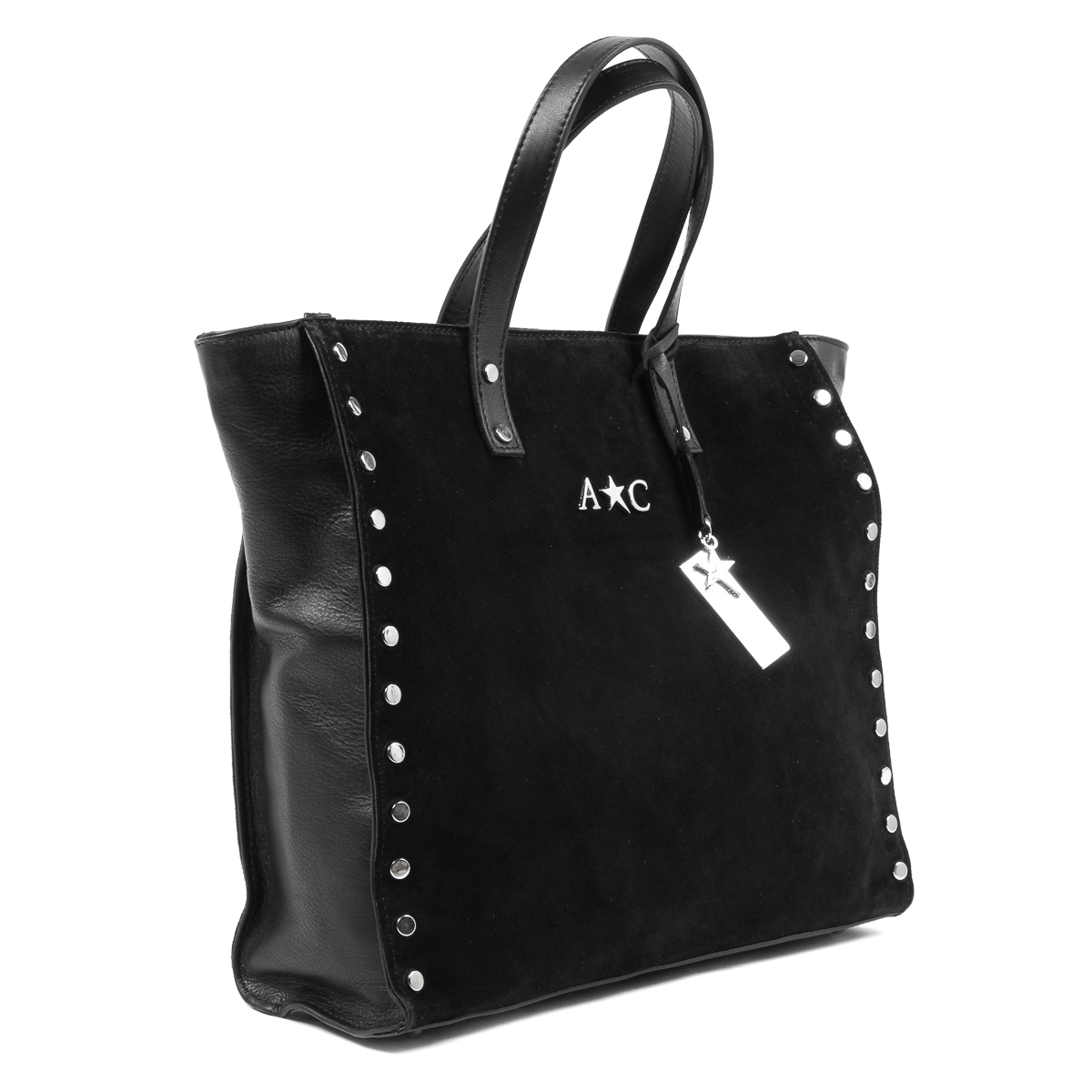 Bolso de mano Andrew Charles para mujer, color negro, JENNER