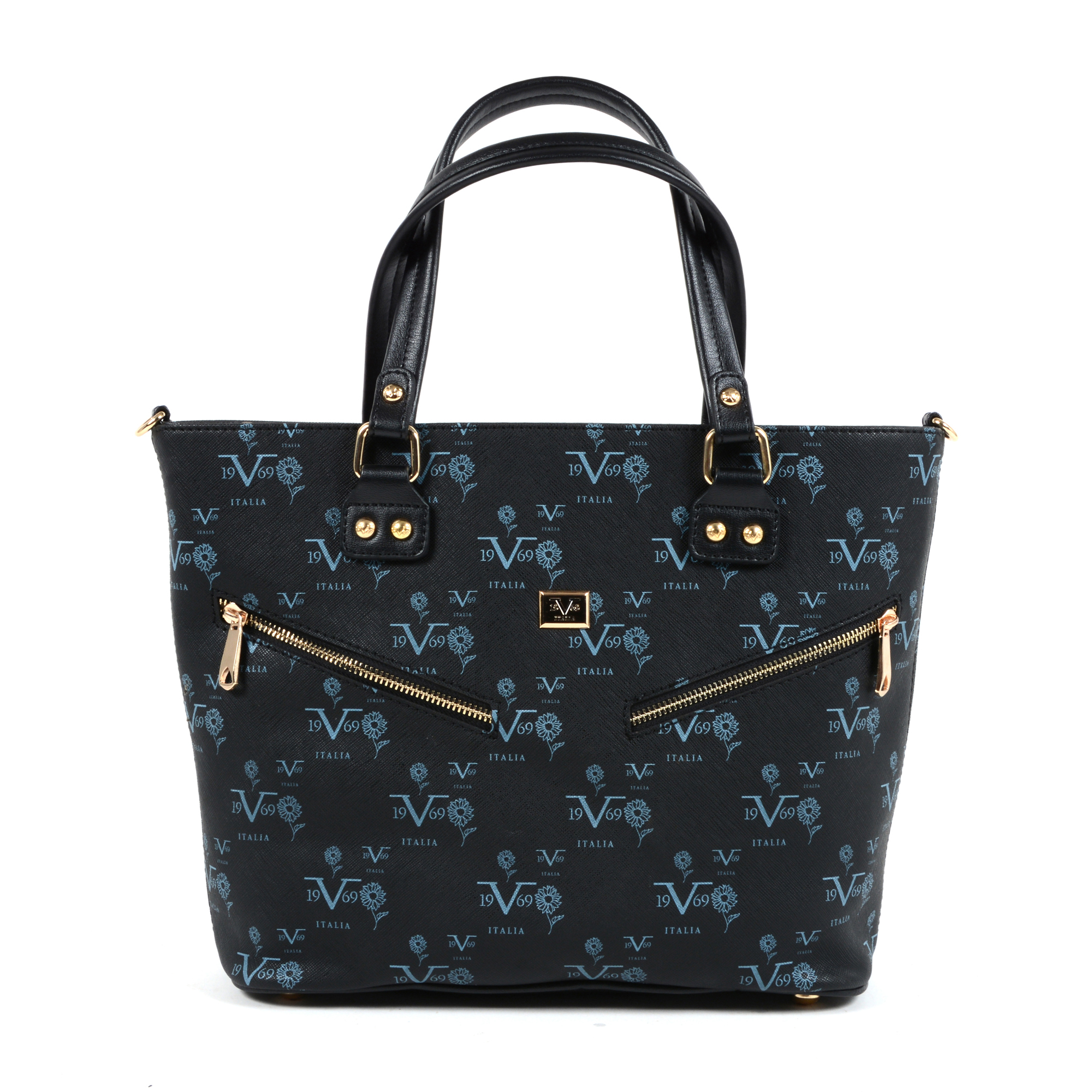 V 1969 Italia Womens Handbag Black HAITI