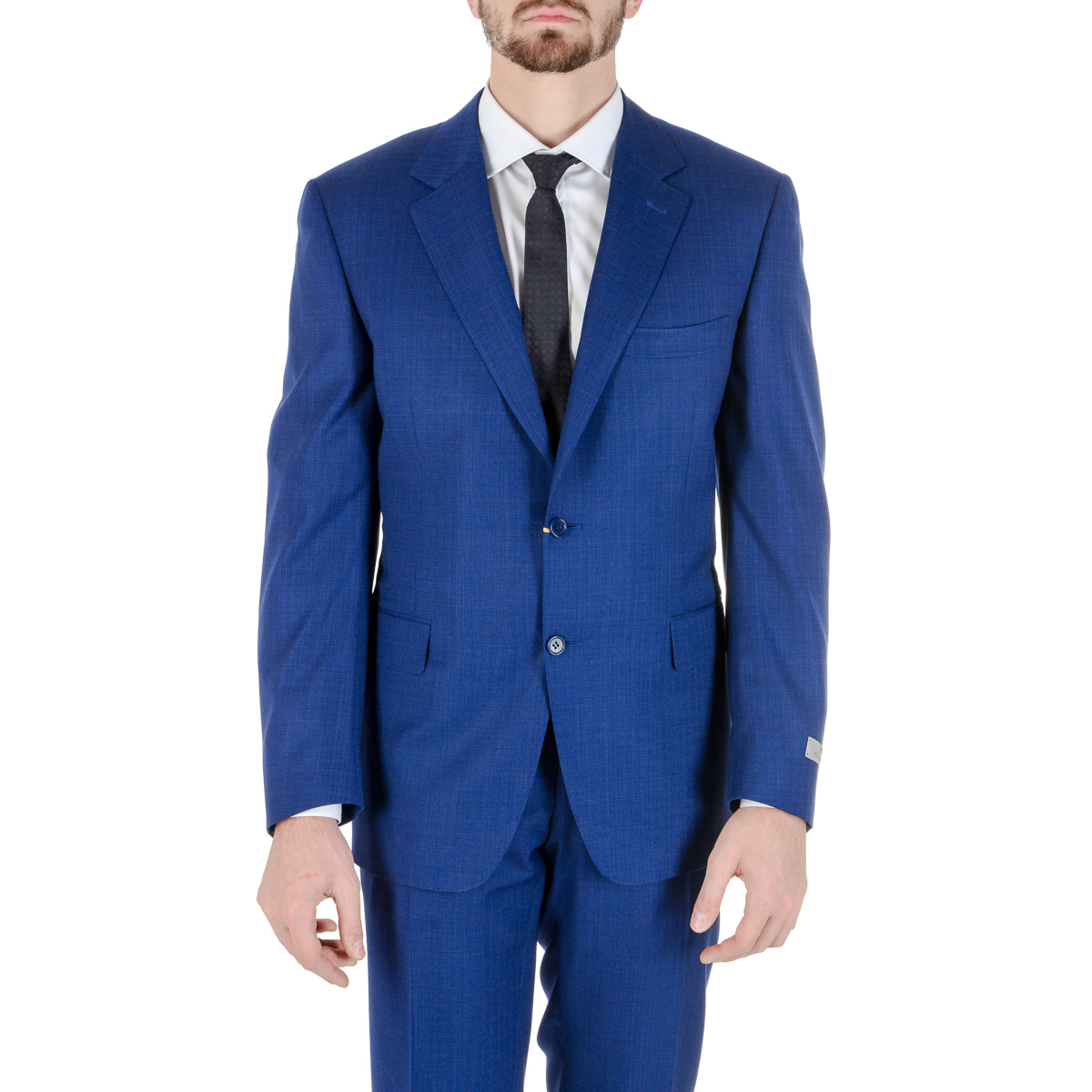 Canali Mens Suit Long Sleeves Blue