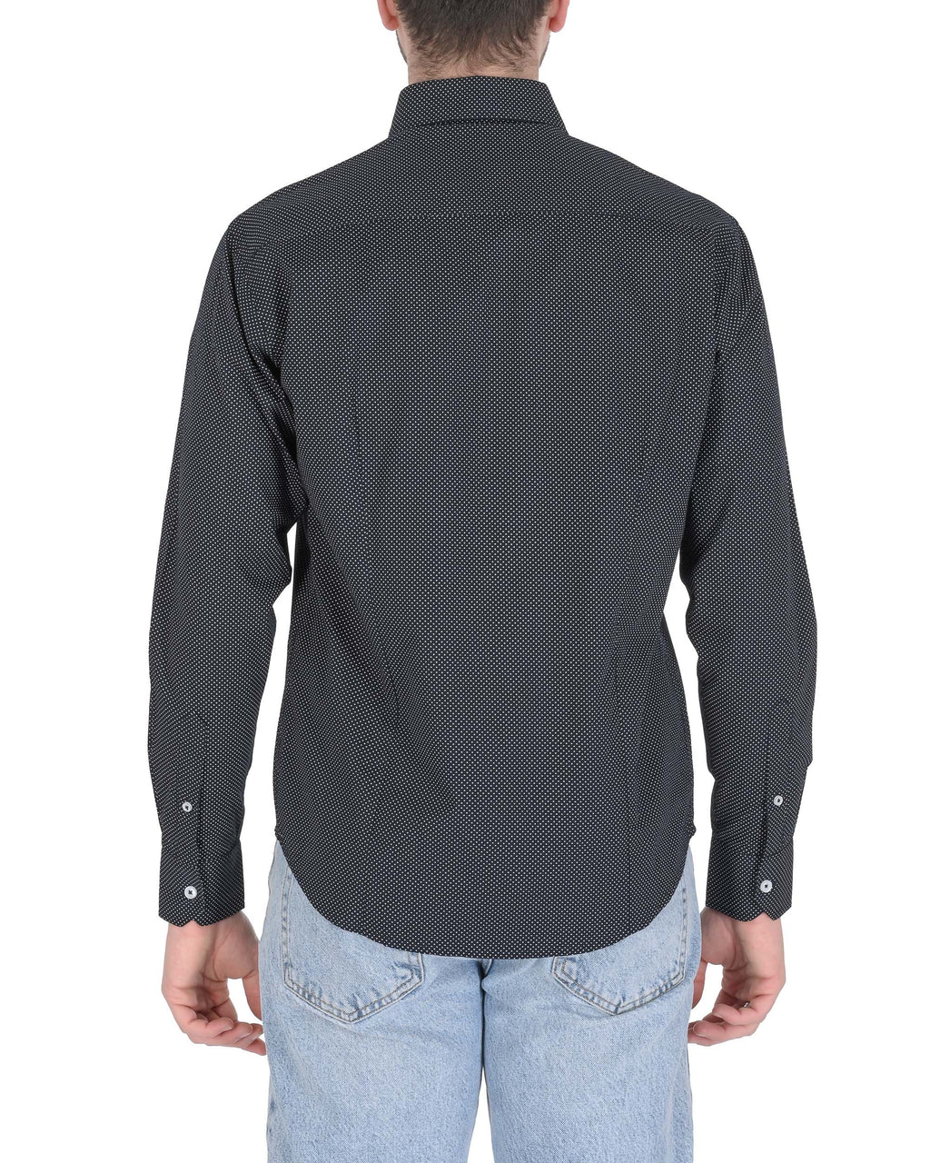 Camisa Italia para hombre 19V69 JERALD AZUL MARINO
