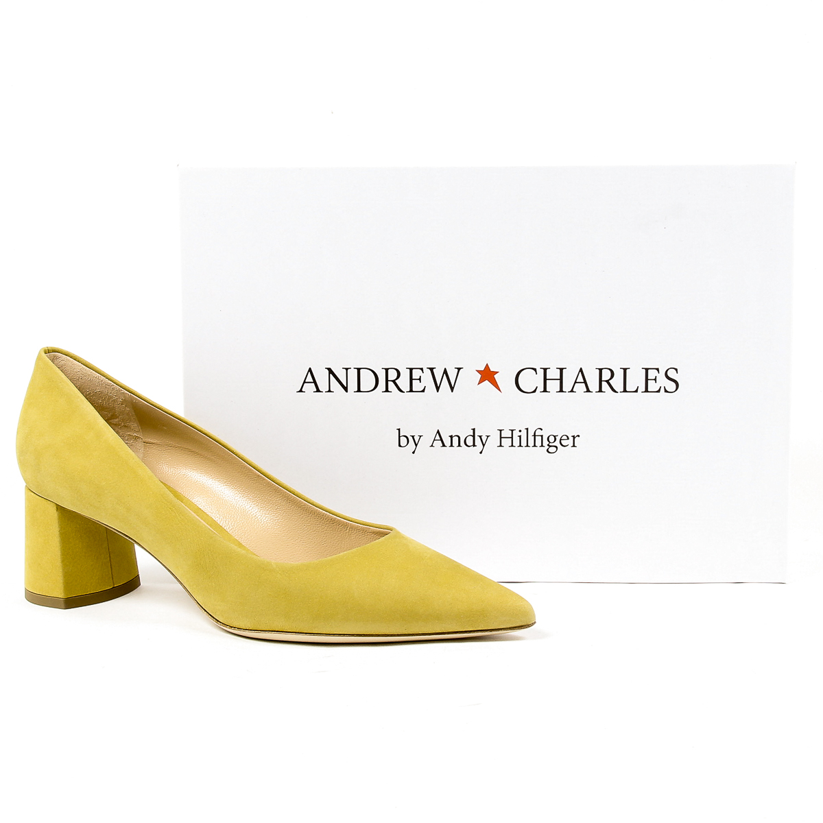 Andrew Charles Womens Pump Yellow EVA